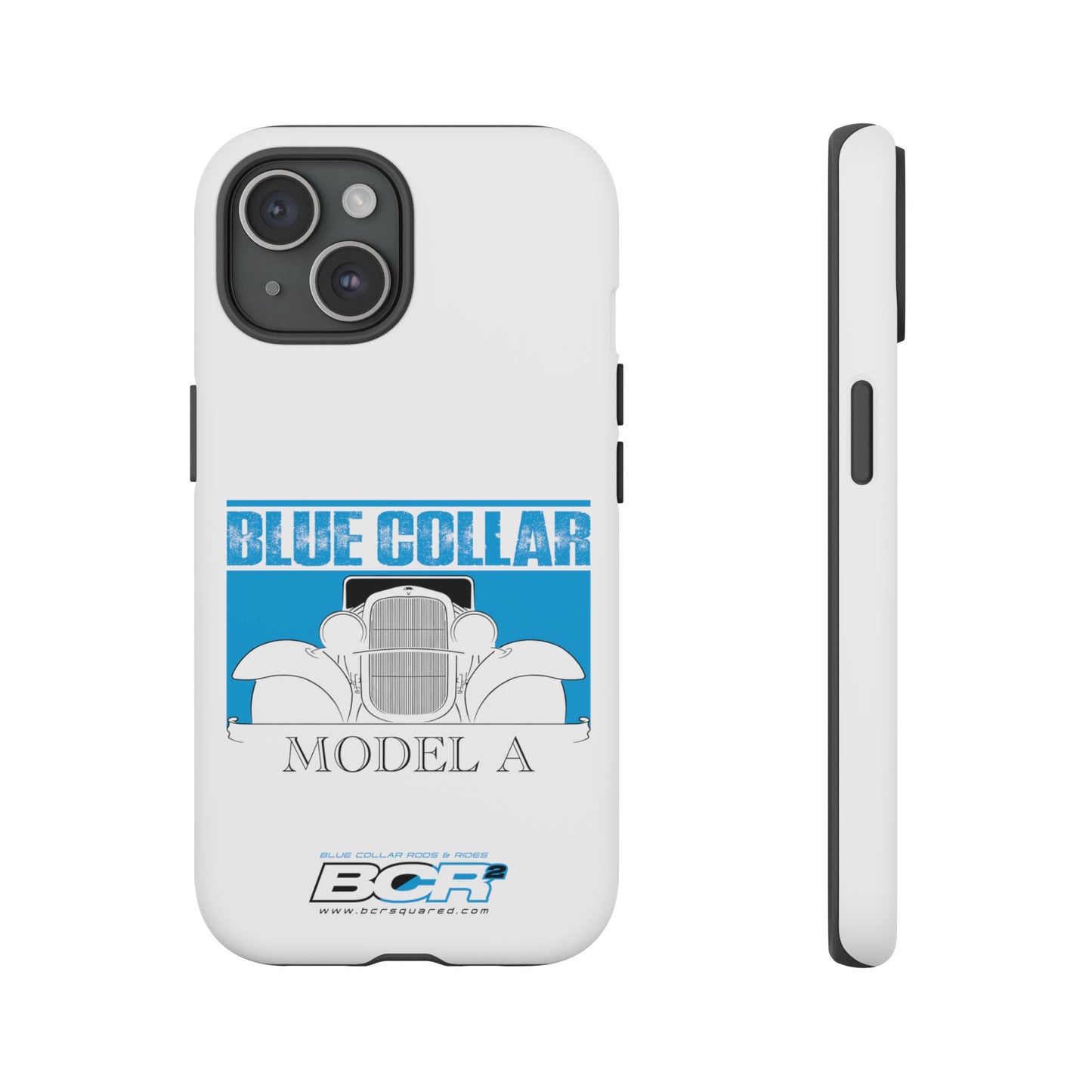 Blue Collar Model A White Phone Case