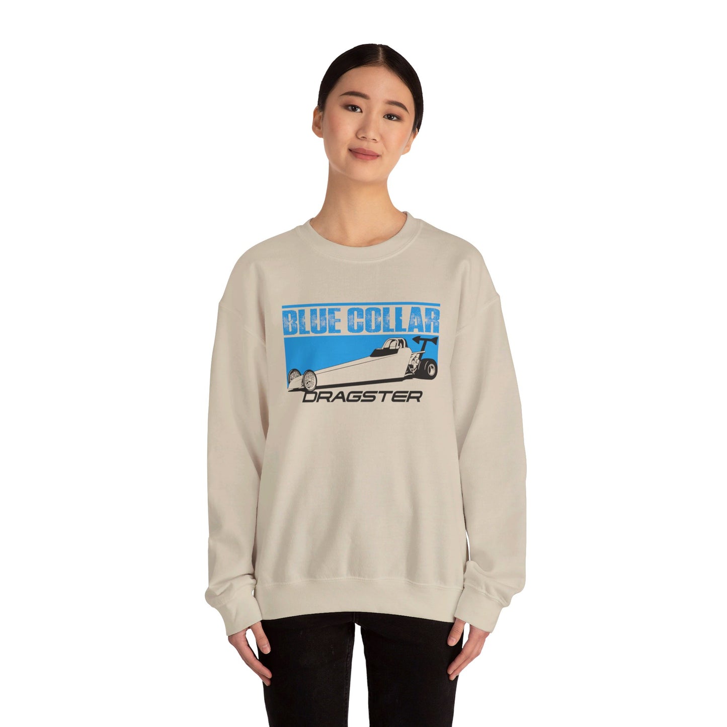 Blue Collar Dragster Crewneck Sweatshirt