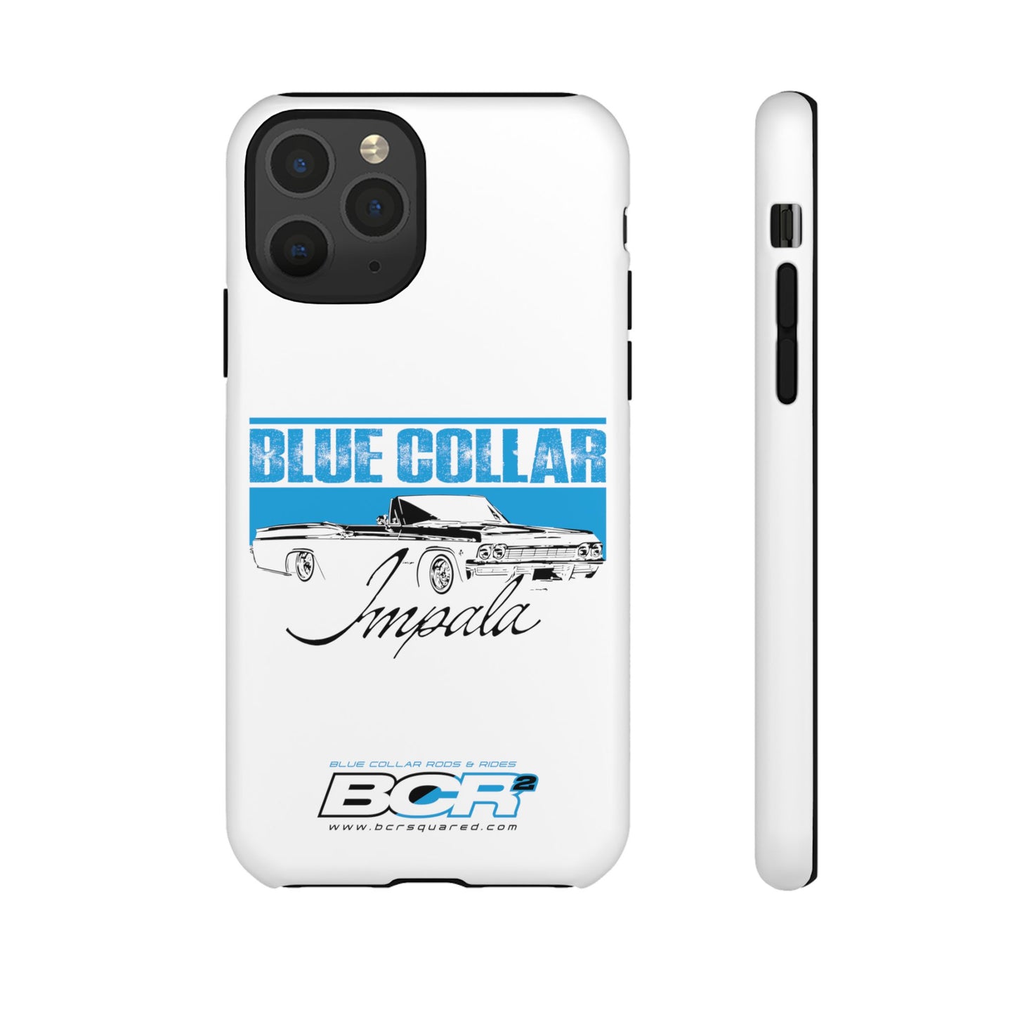 Blue Collar Impala White Phone Cases