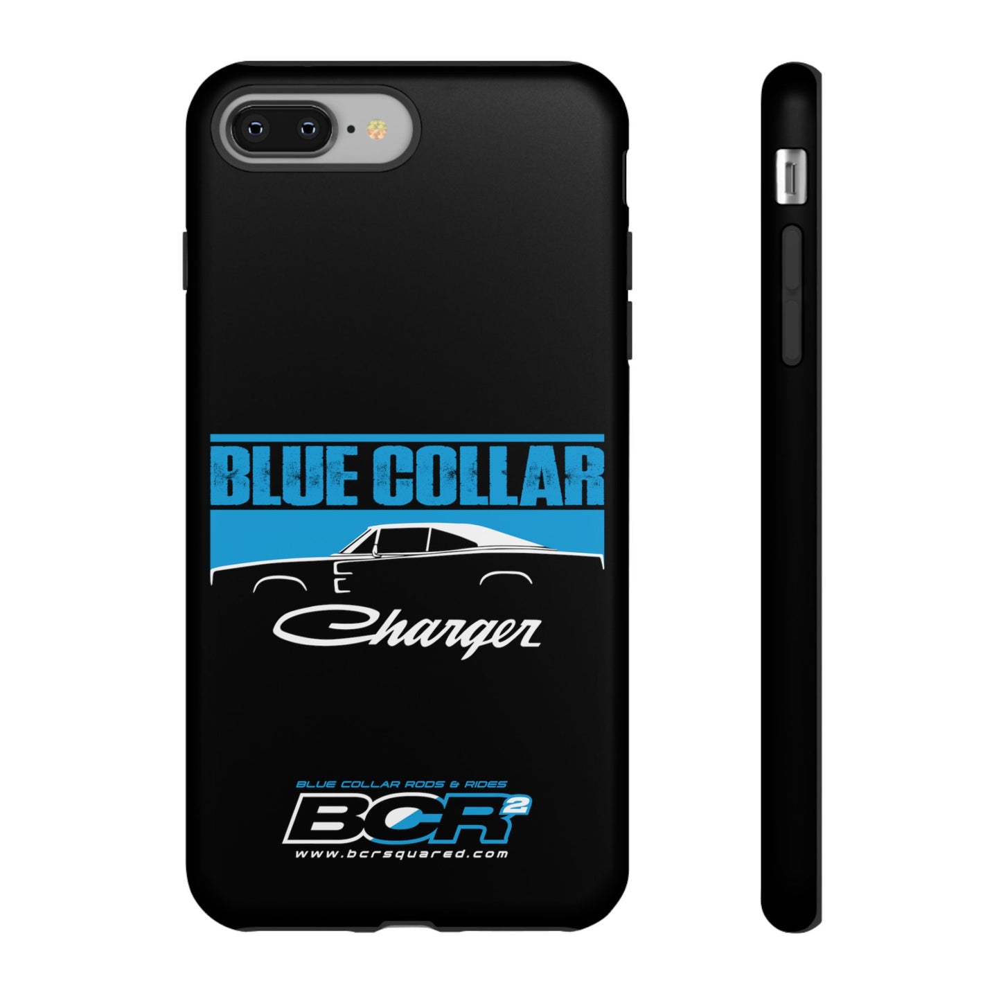 Blue Collar Charger Black Phone Cases