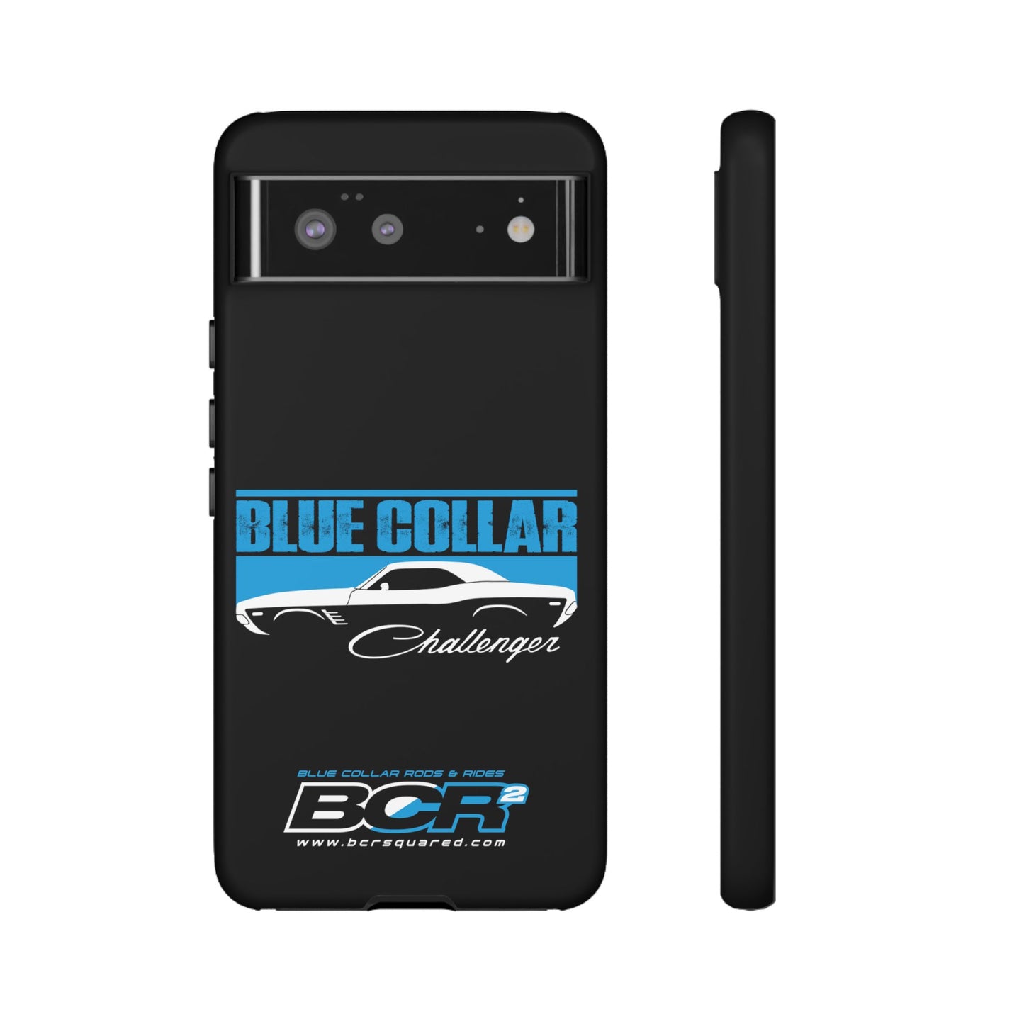 Blue Collar Challenger Black Phone Cases