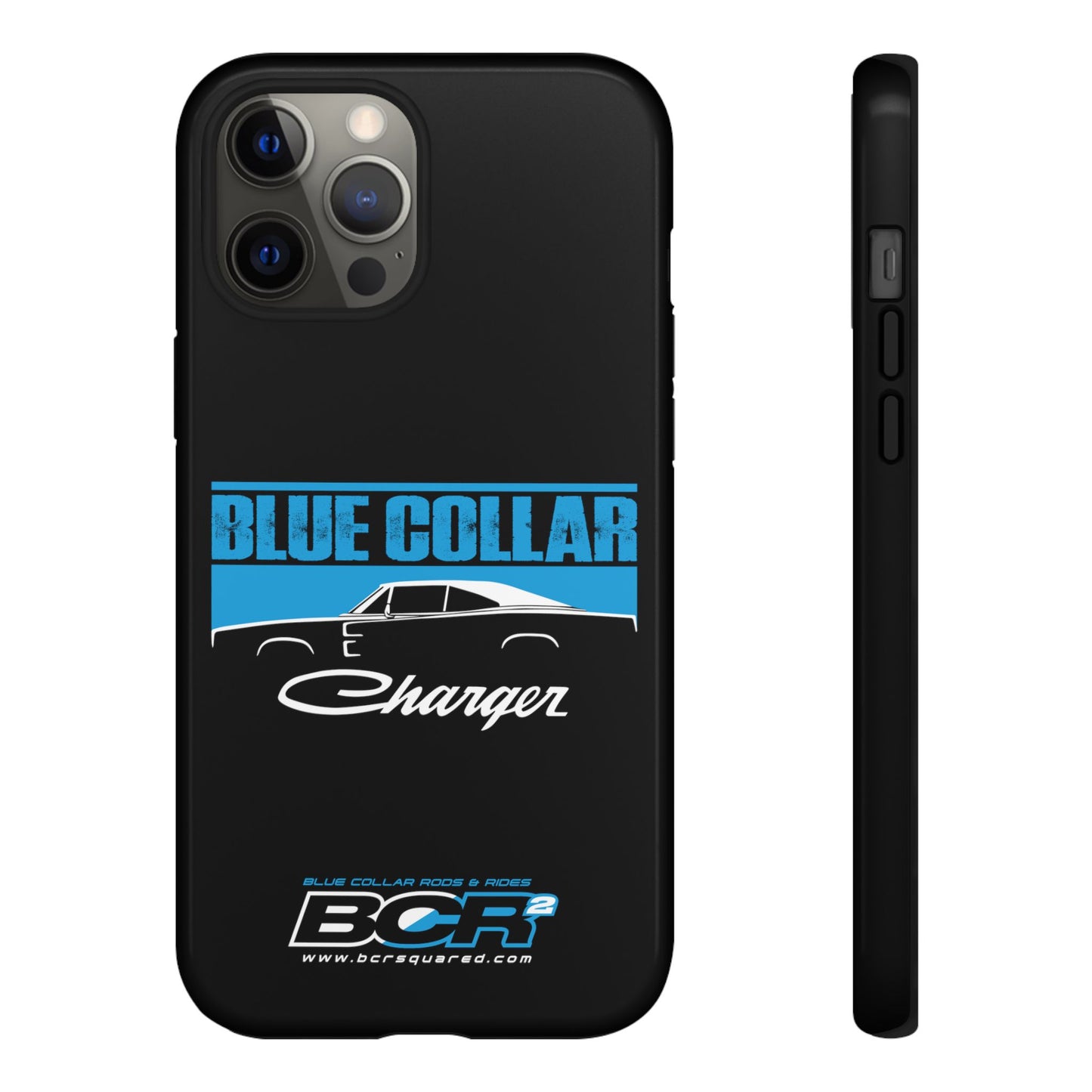 Blue Collar Charger Black Phone Cases