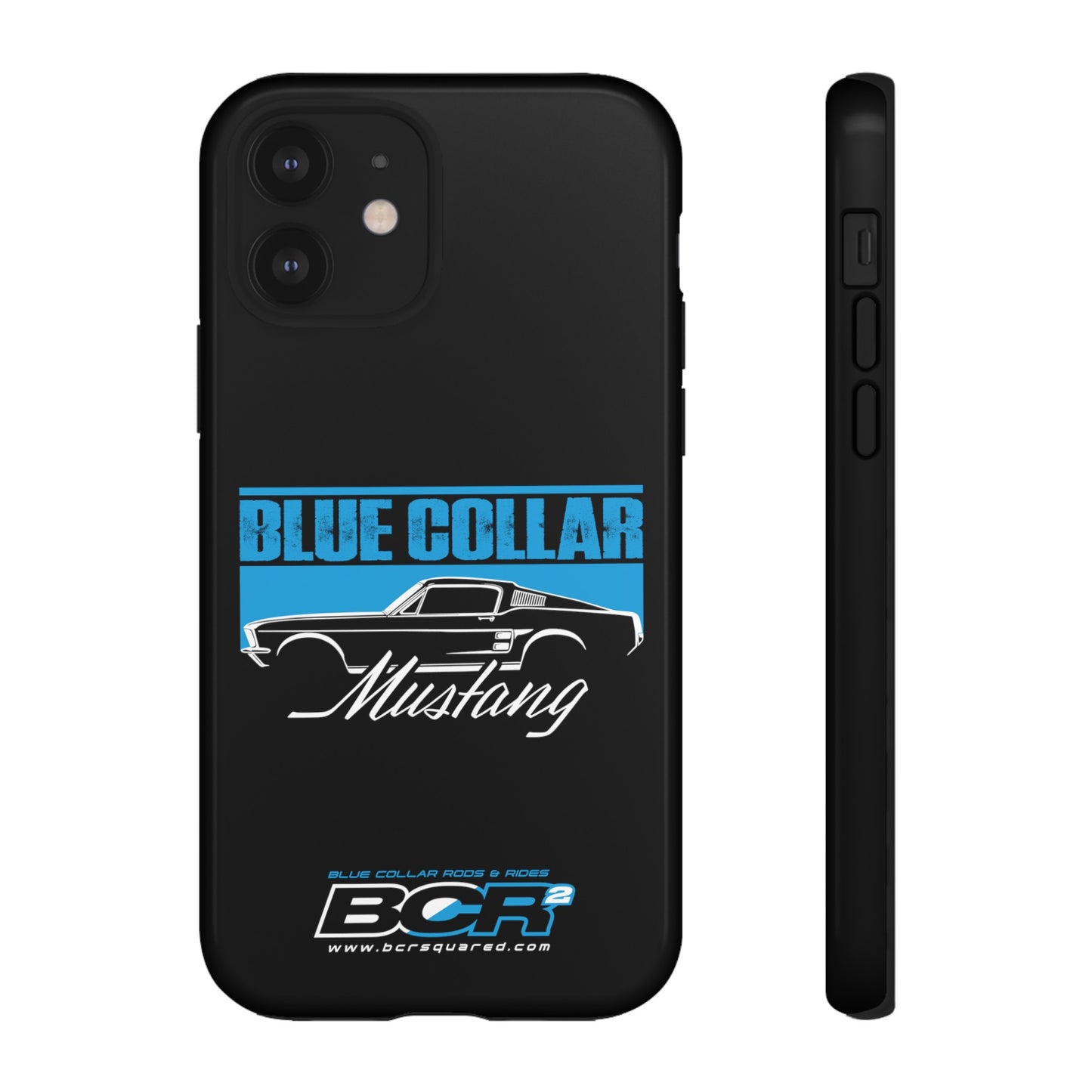 Blue Collar Mustang Black Phone Case