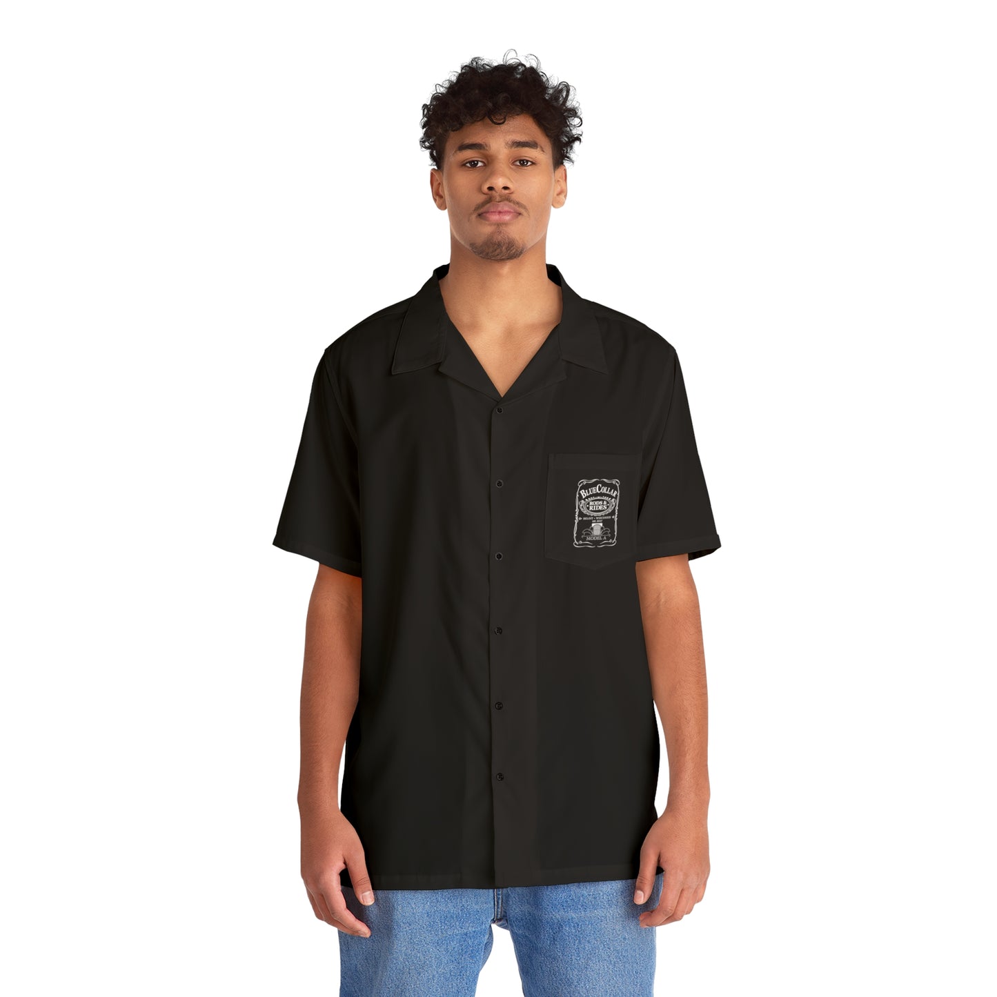 BC JD Model A Black Hawaiian Shirt