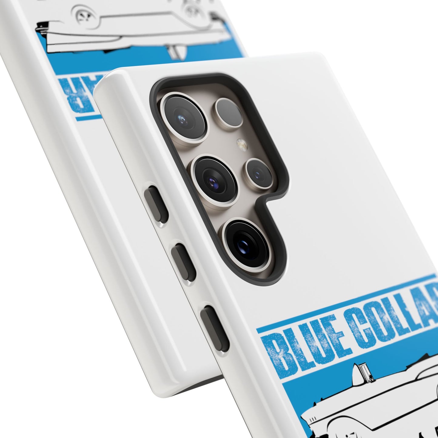 Blue Collar Fifty Seven White Phone Case