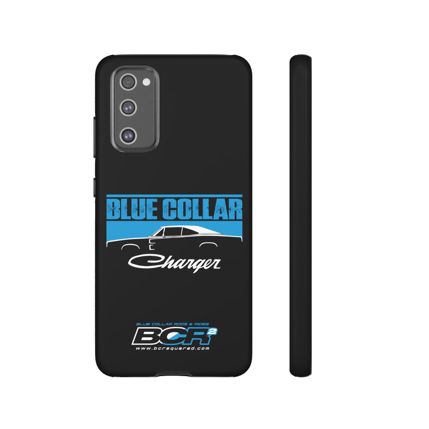 Blue Collar Charger Black Phone Cases