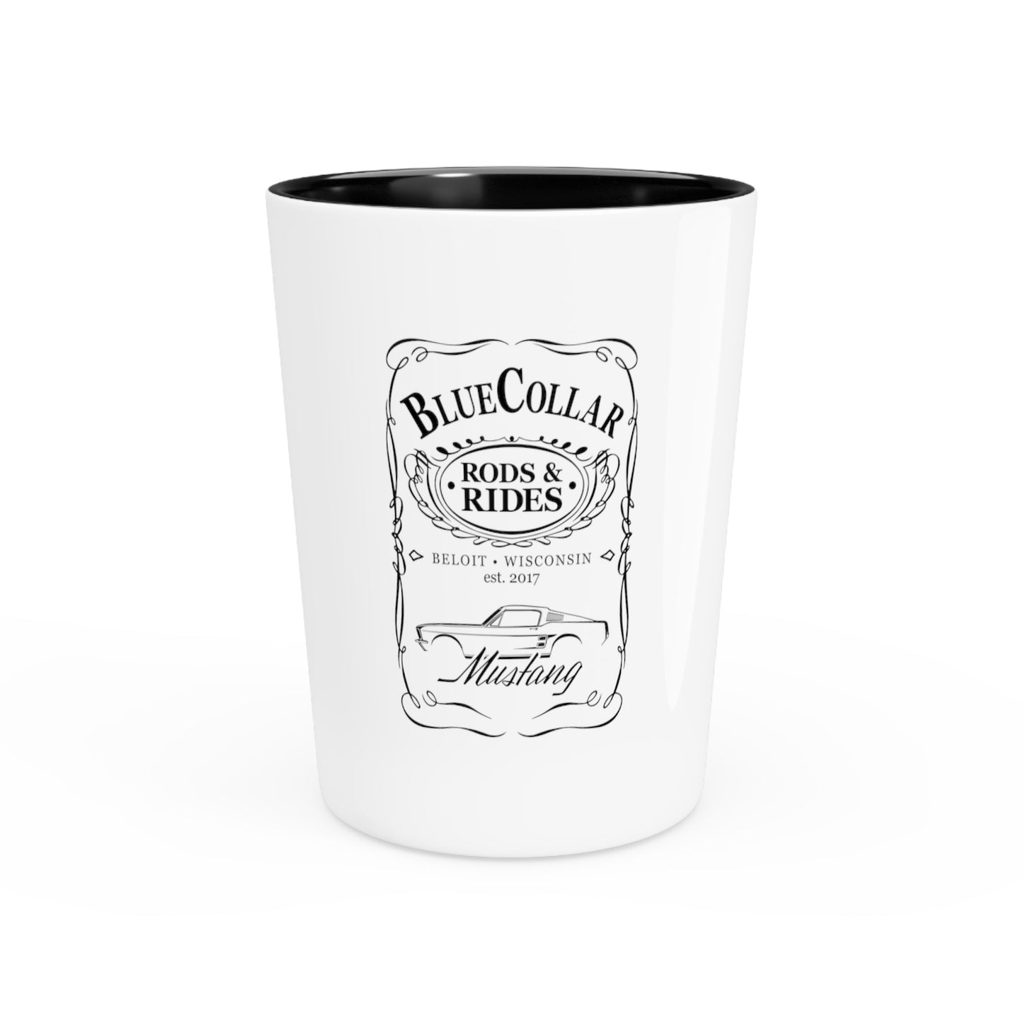 BC JD Mustang Shot Glass