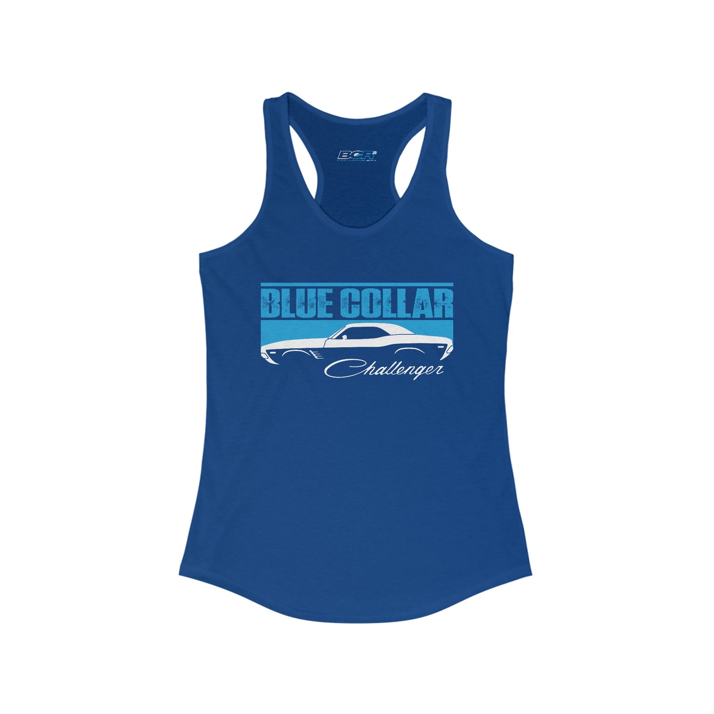 Blue Collar Challenger women's tank top