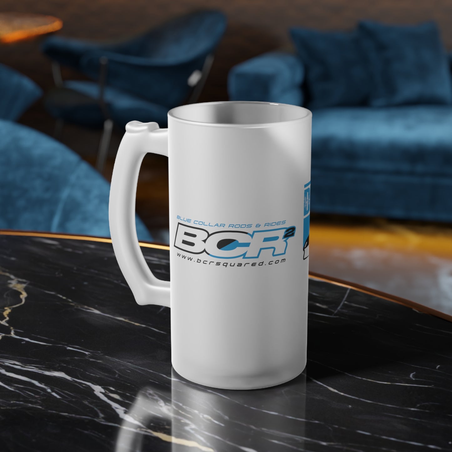 Blue Collar 3rd Gen Camaro Frosted Glass Beer Mug