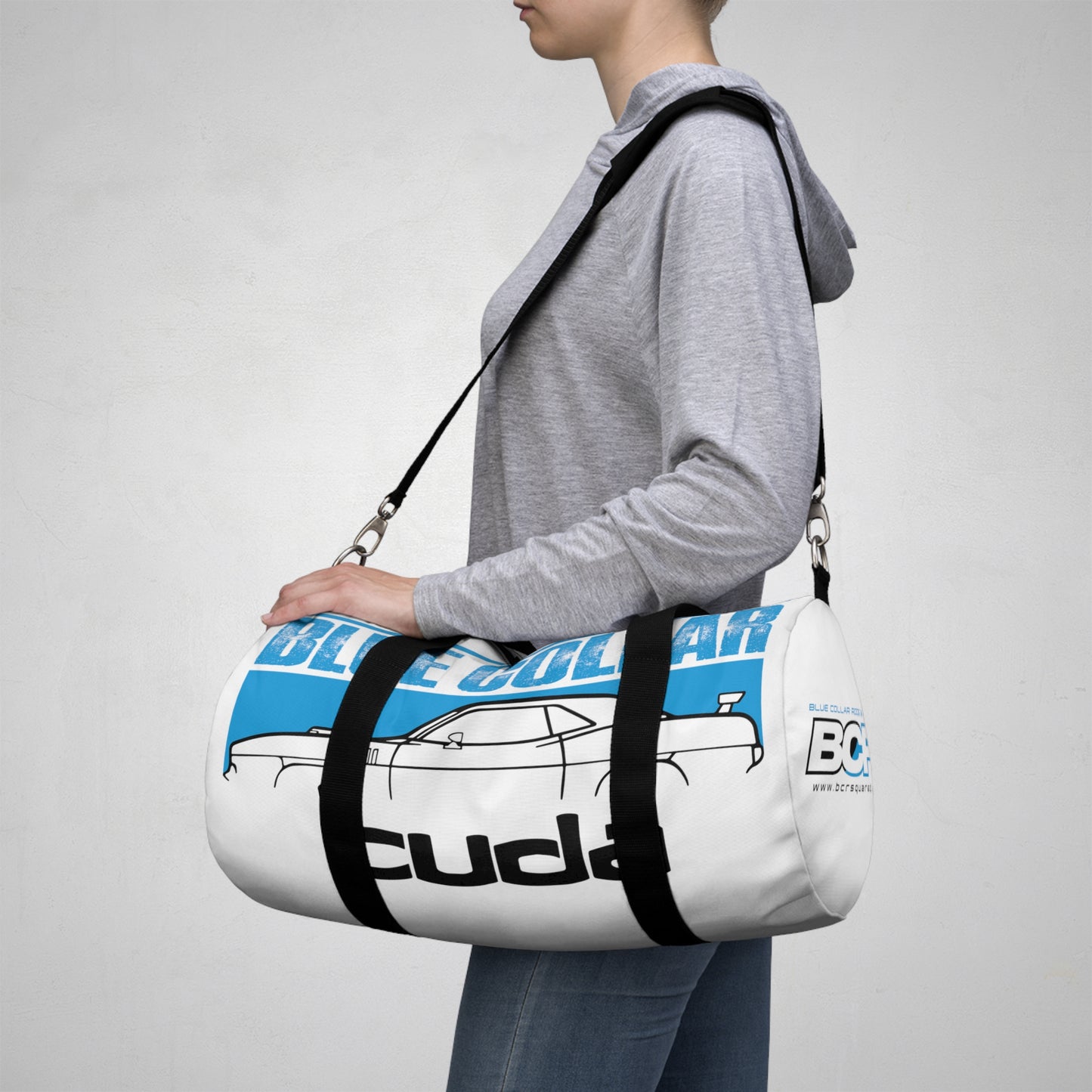 Blue Collar 'Cuda White Duffel Bag