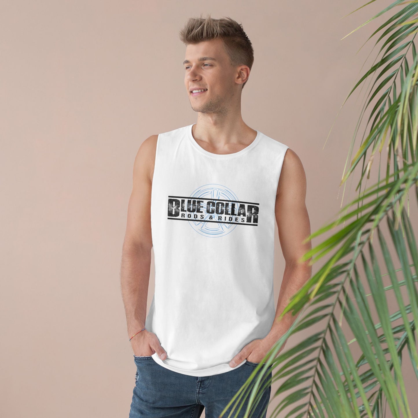 Blue Collar Wheel Sleeveless Tee