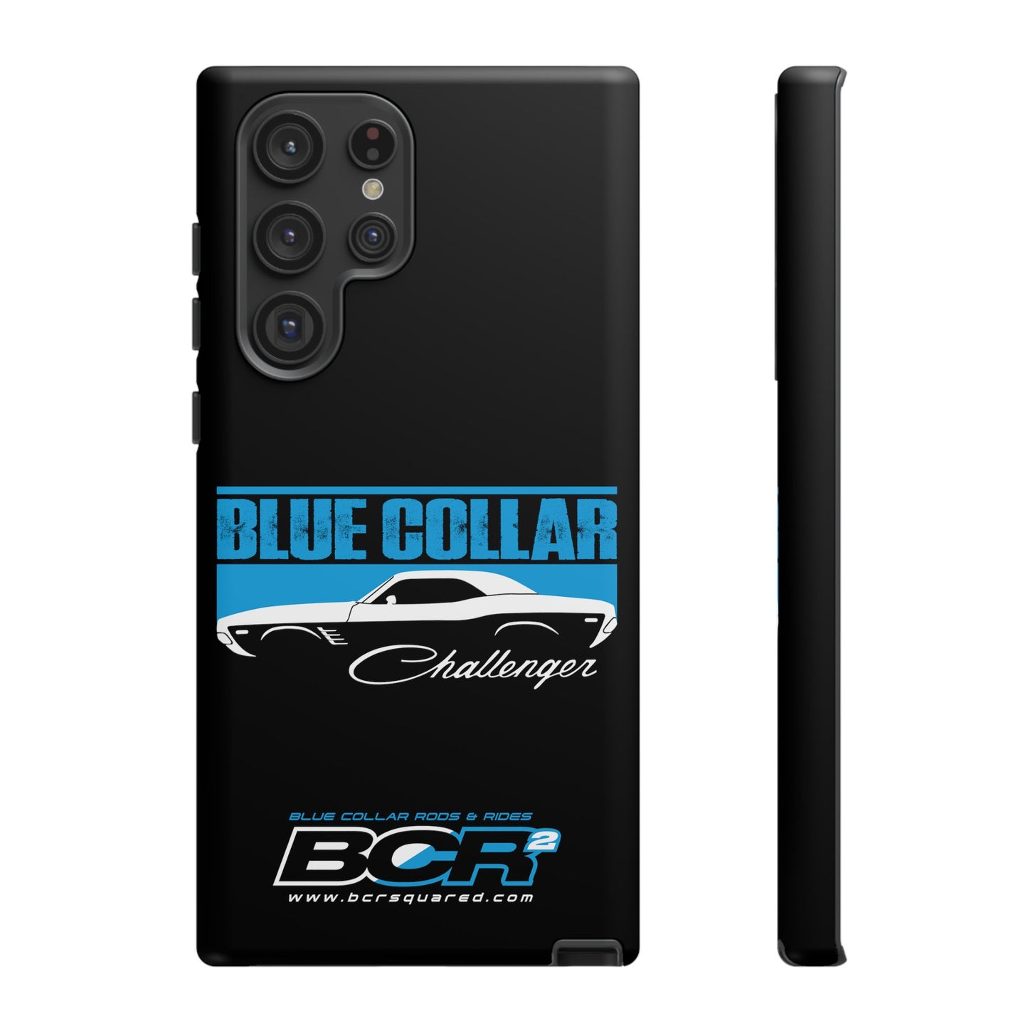 Blue Collar Challenger Black Phone Cases