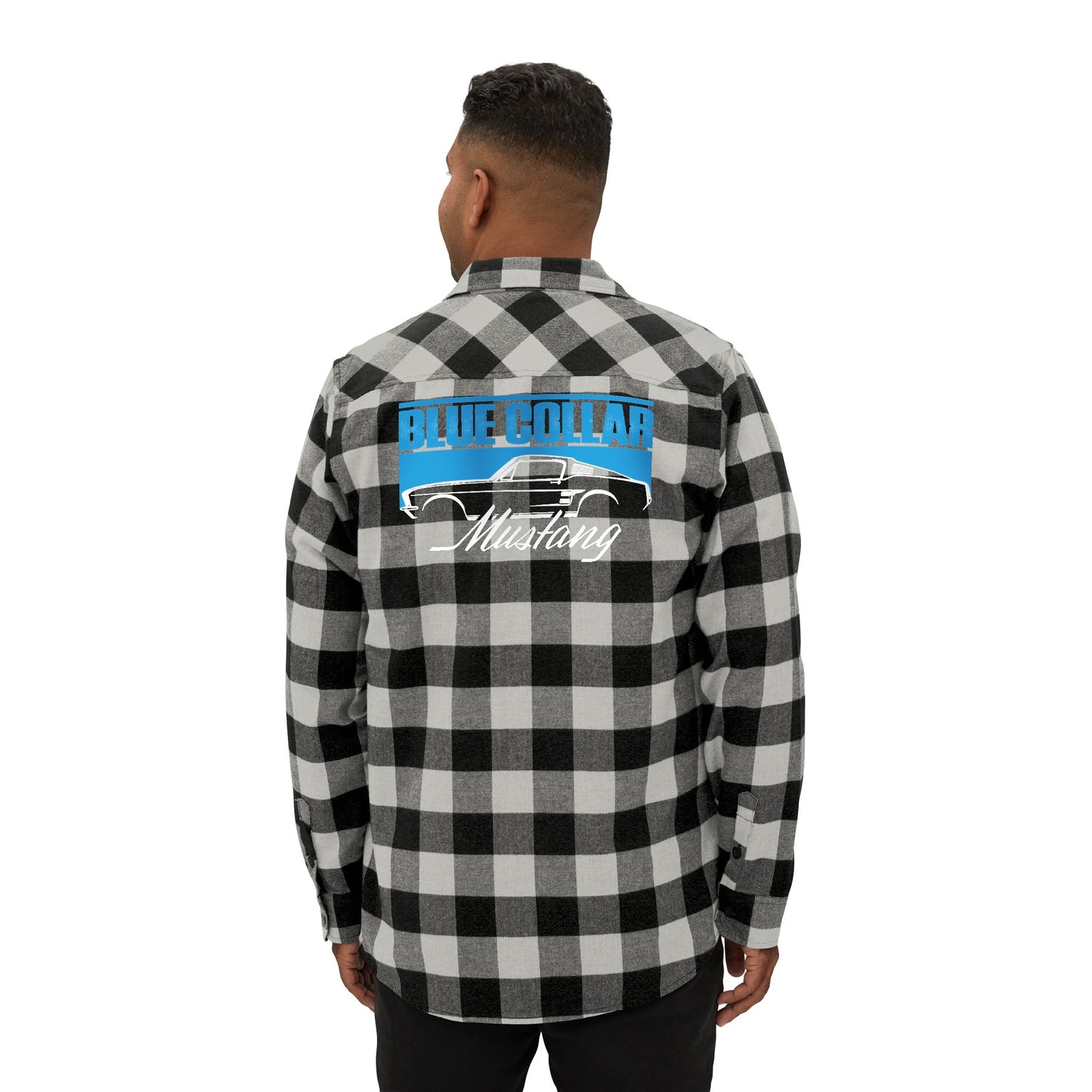 Blue Collar Mustang Flannel Shirt