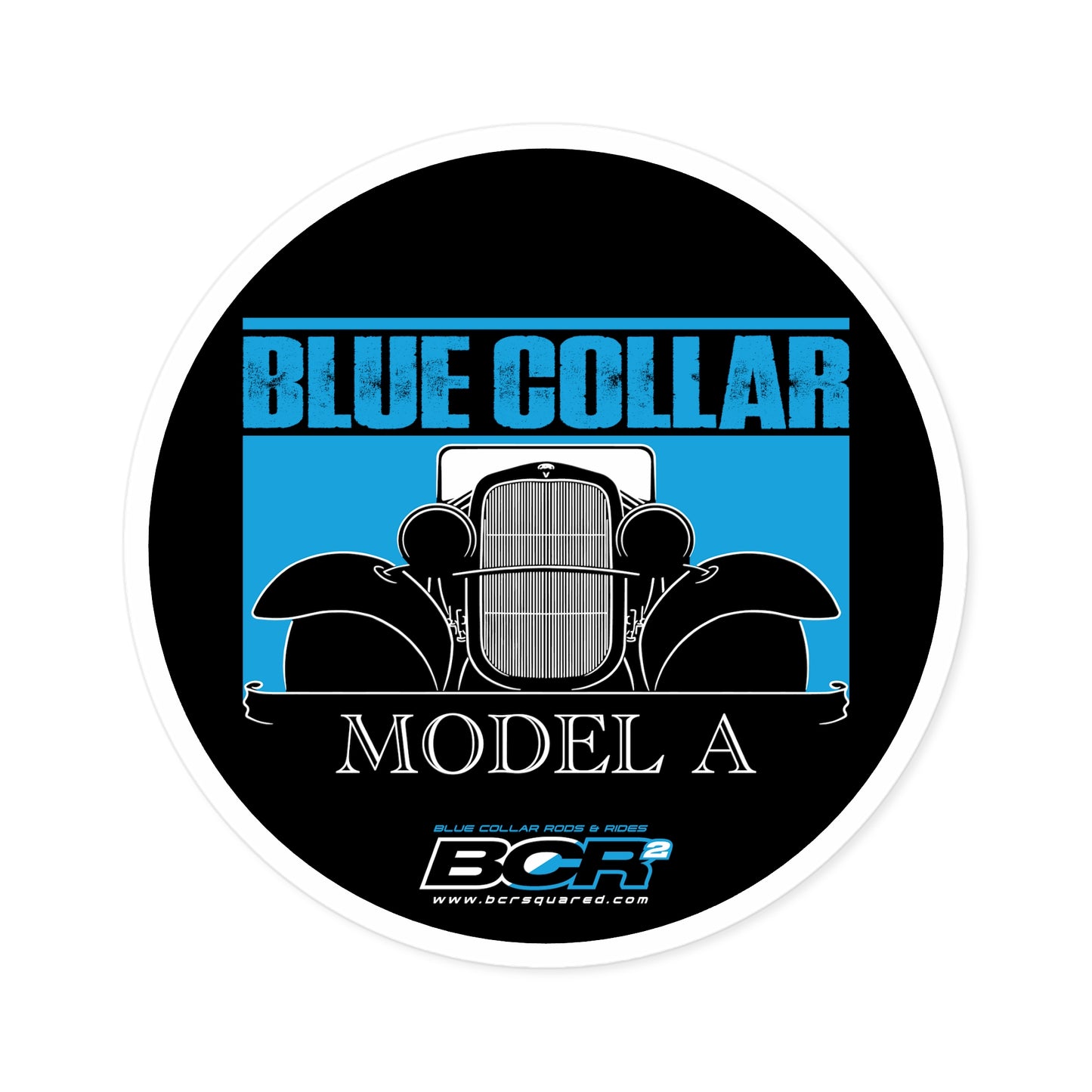 Blue Collar Model A Sticker