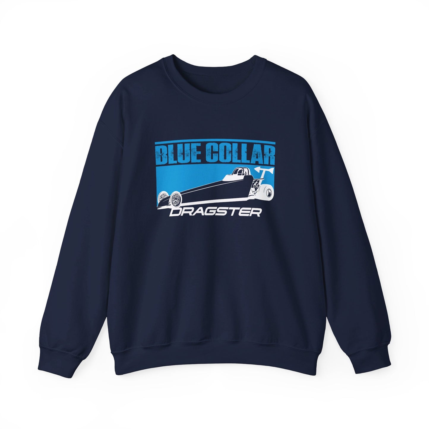 Blue Collar Dragster Crewneck Sweatshirt