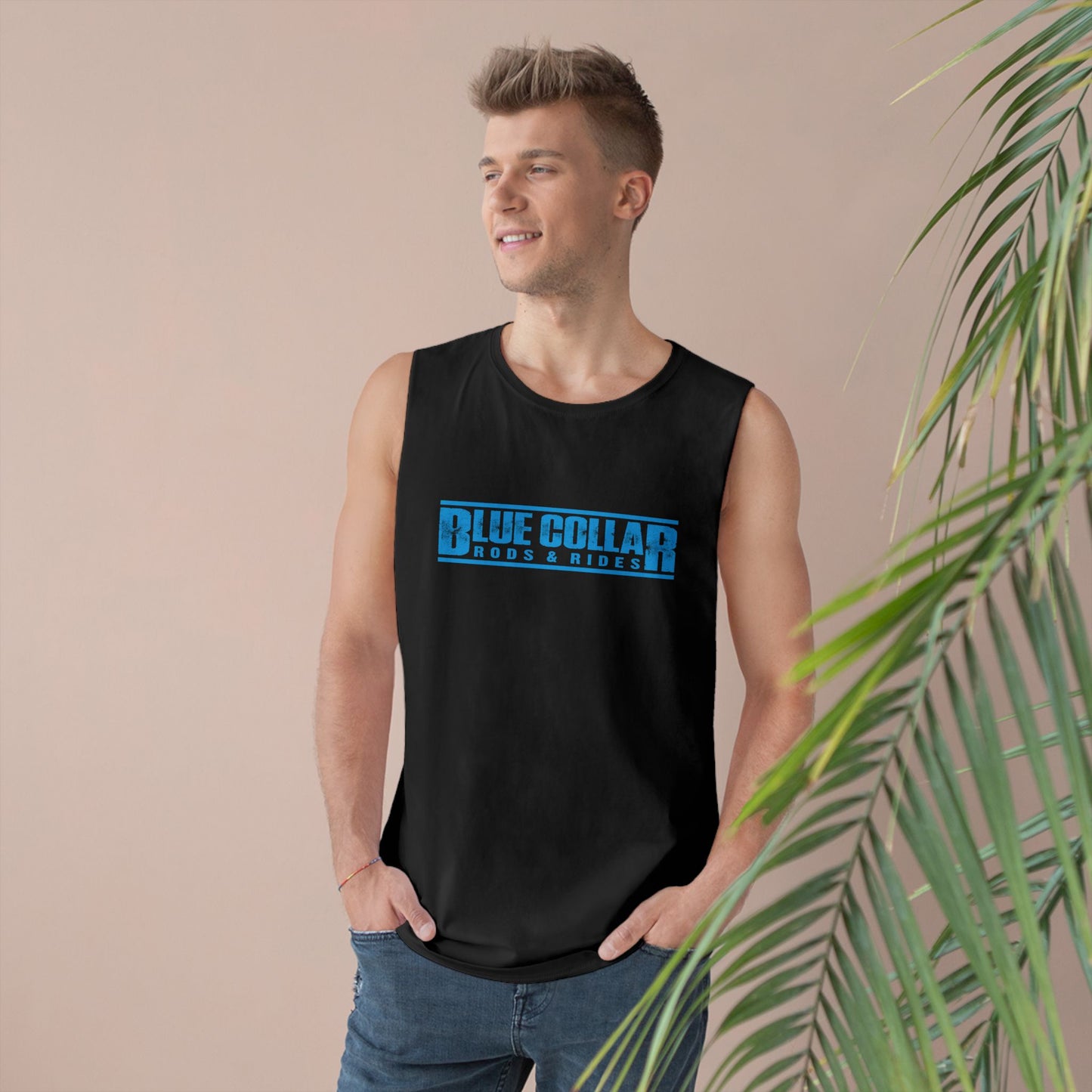 Blue Collar Block Logo Sleeveless Tee