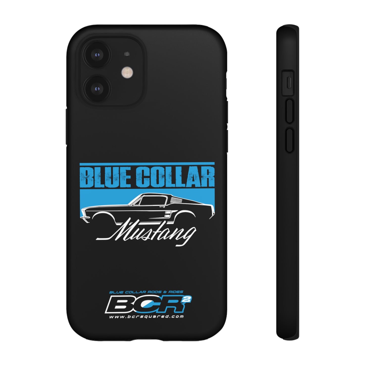 Blue Collar Mustang Black Phone Case