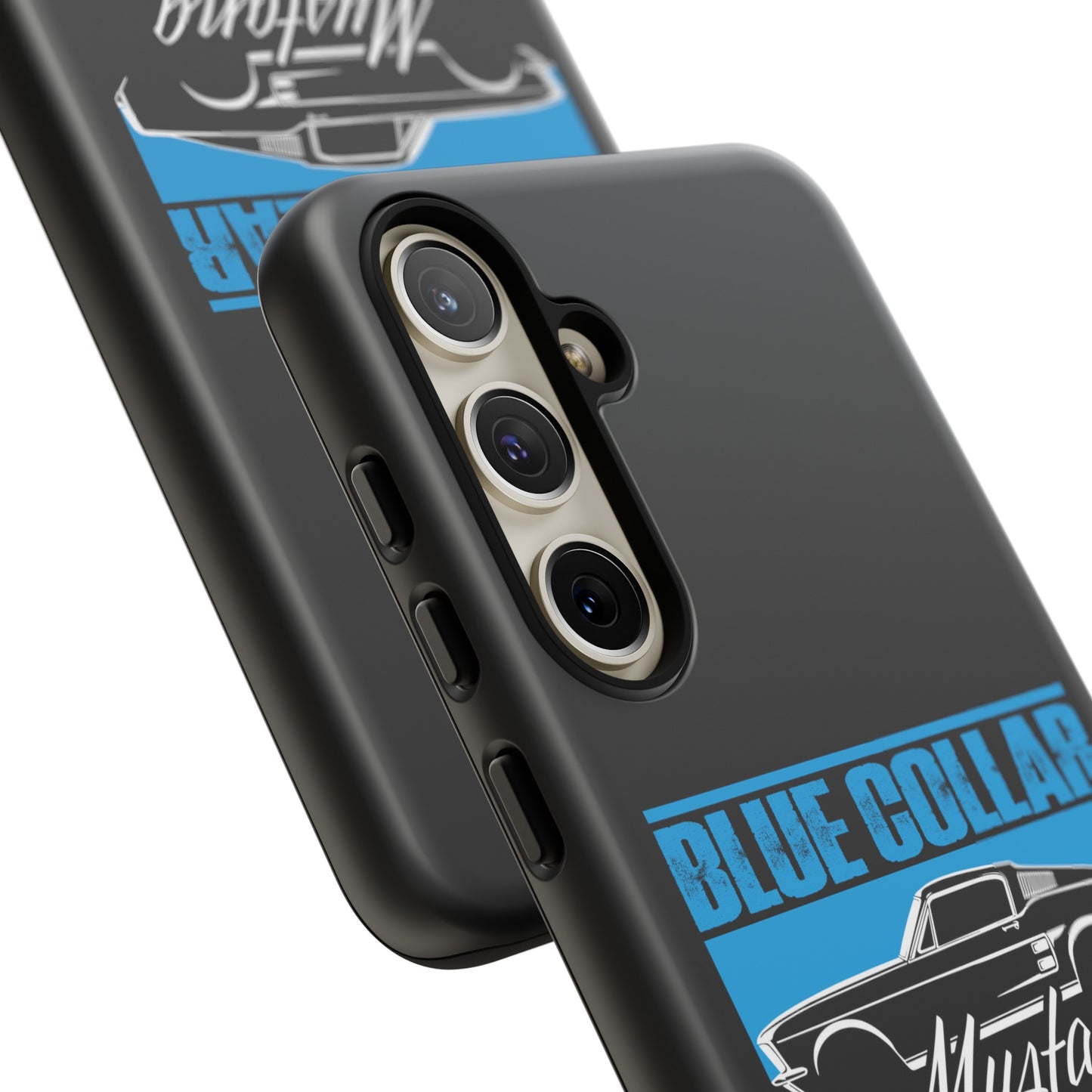 Blue Collar Mustang Black Phone Case