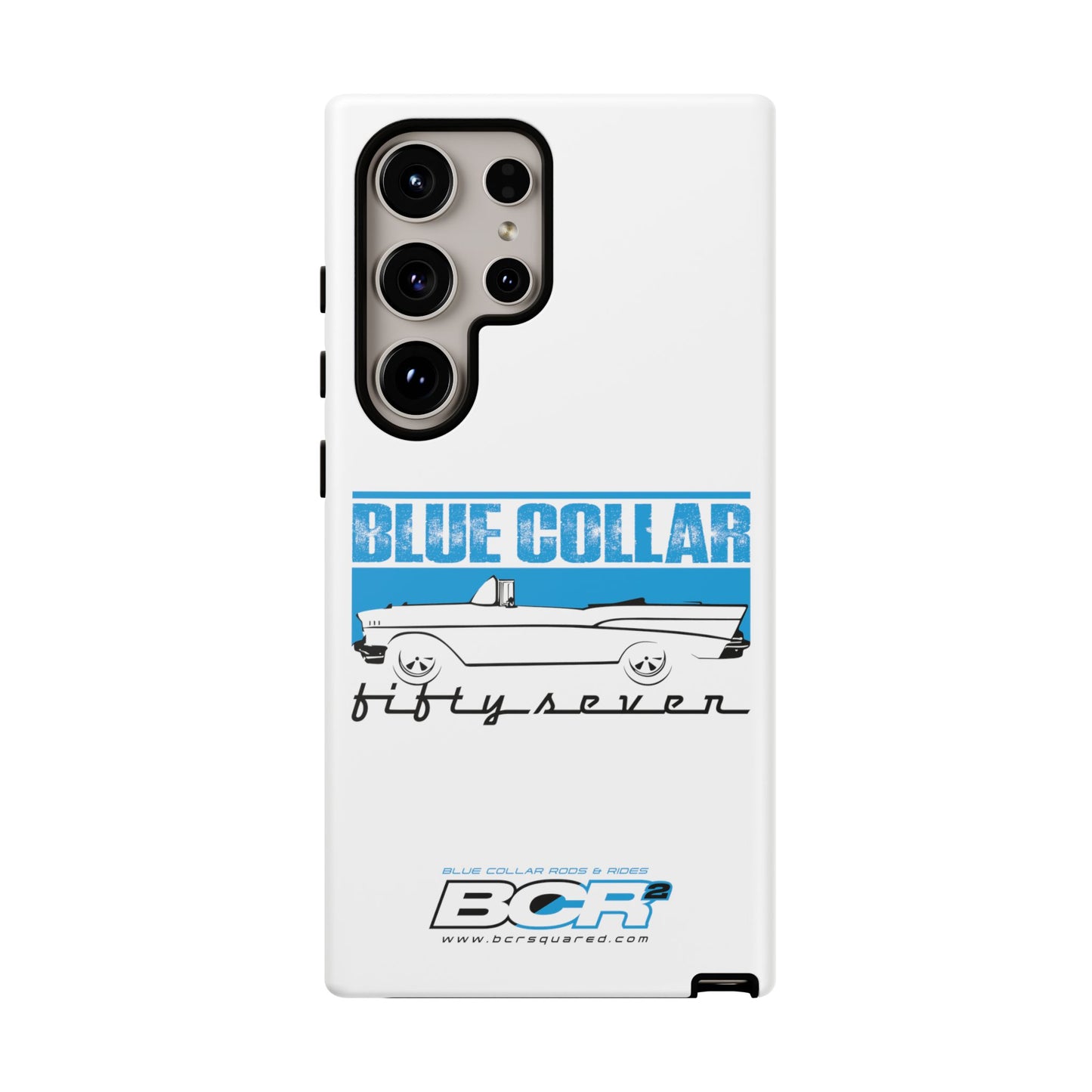 Blue Collar Fifty Seven White Phone Case