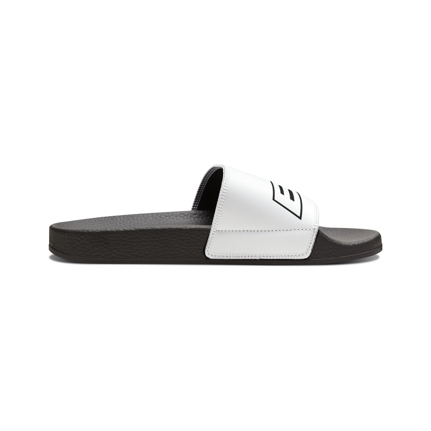 BCR Squared White Slide Sandals