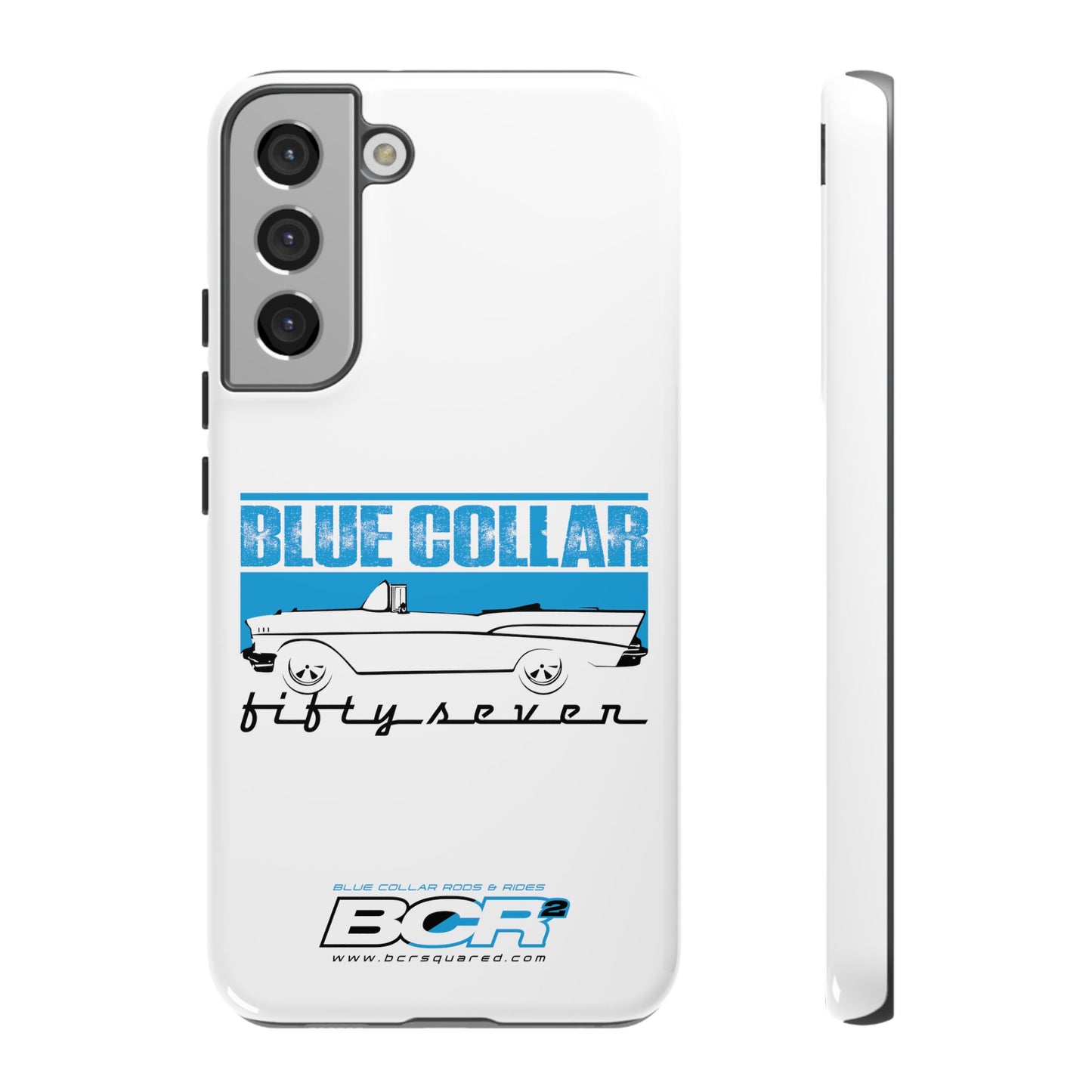 Blue Collar Fifty Seven White Phone Case