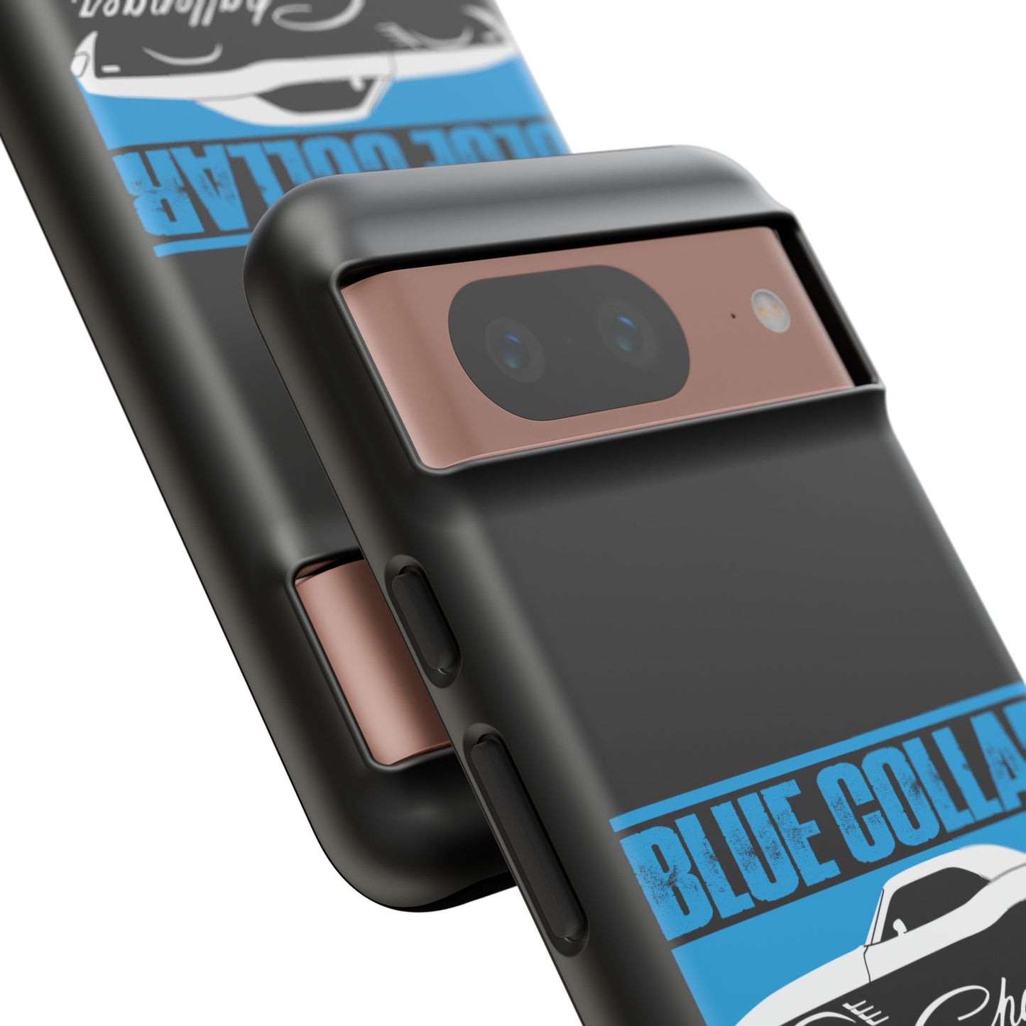 Blue Collar Challenger Black Phone Cases