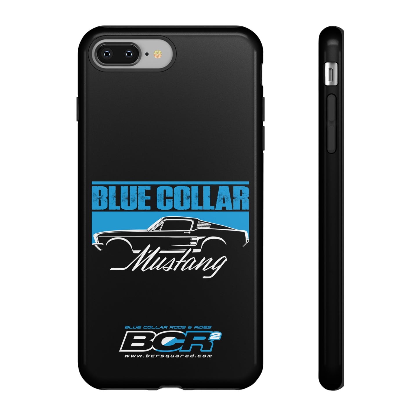 Blue Collar Mustang Black Phone Case