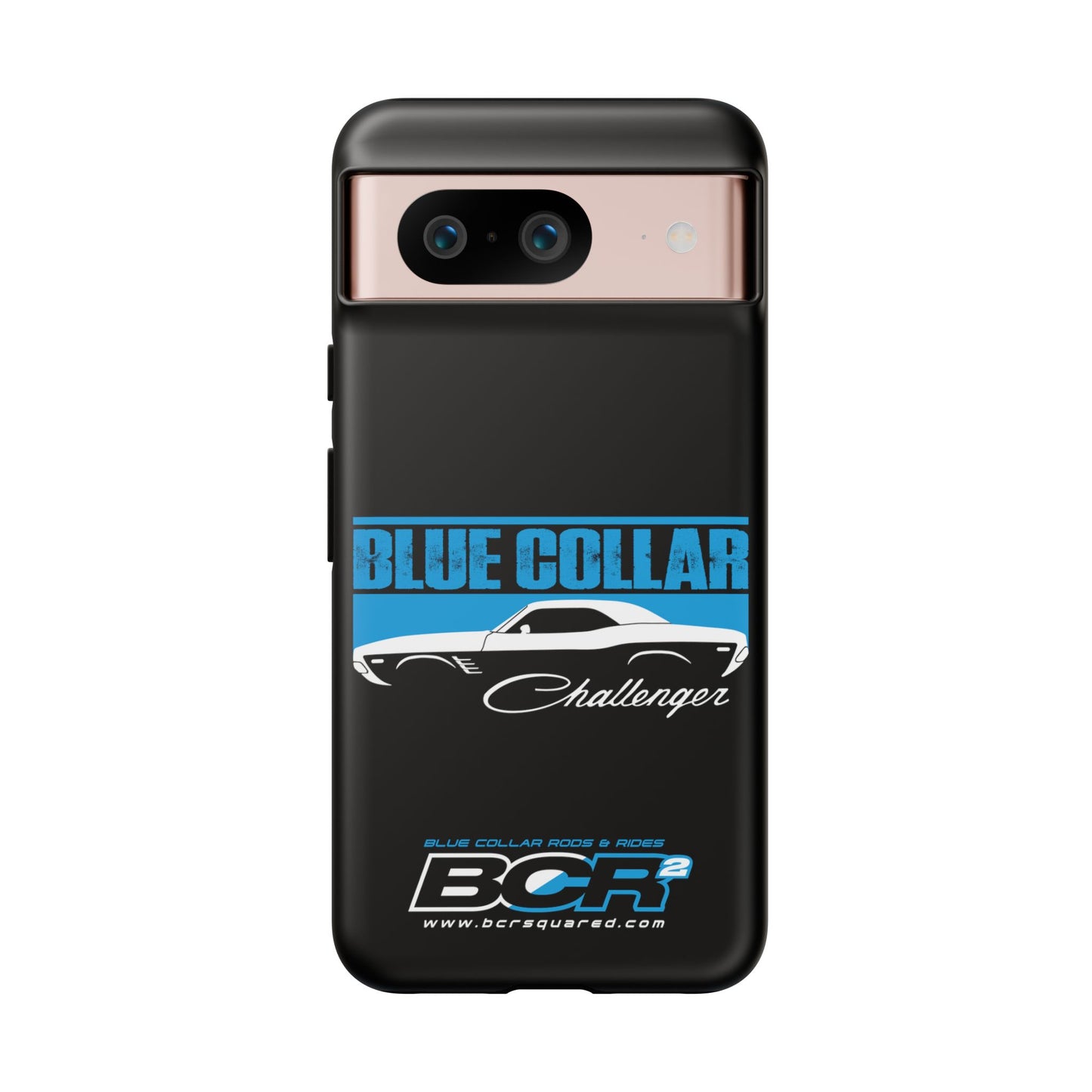 Blue Collar Challenger Black Phone Cases