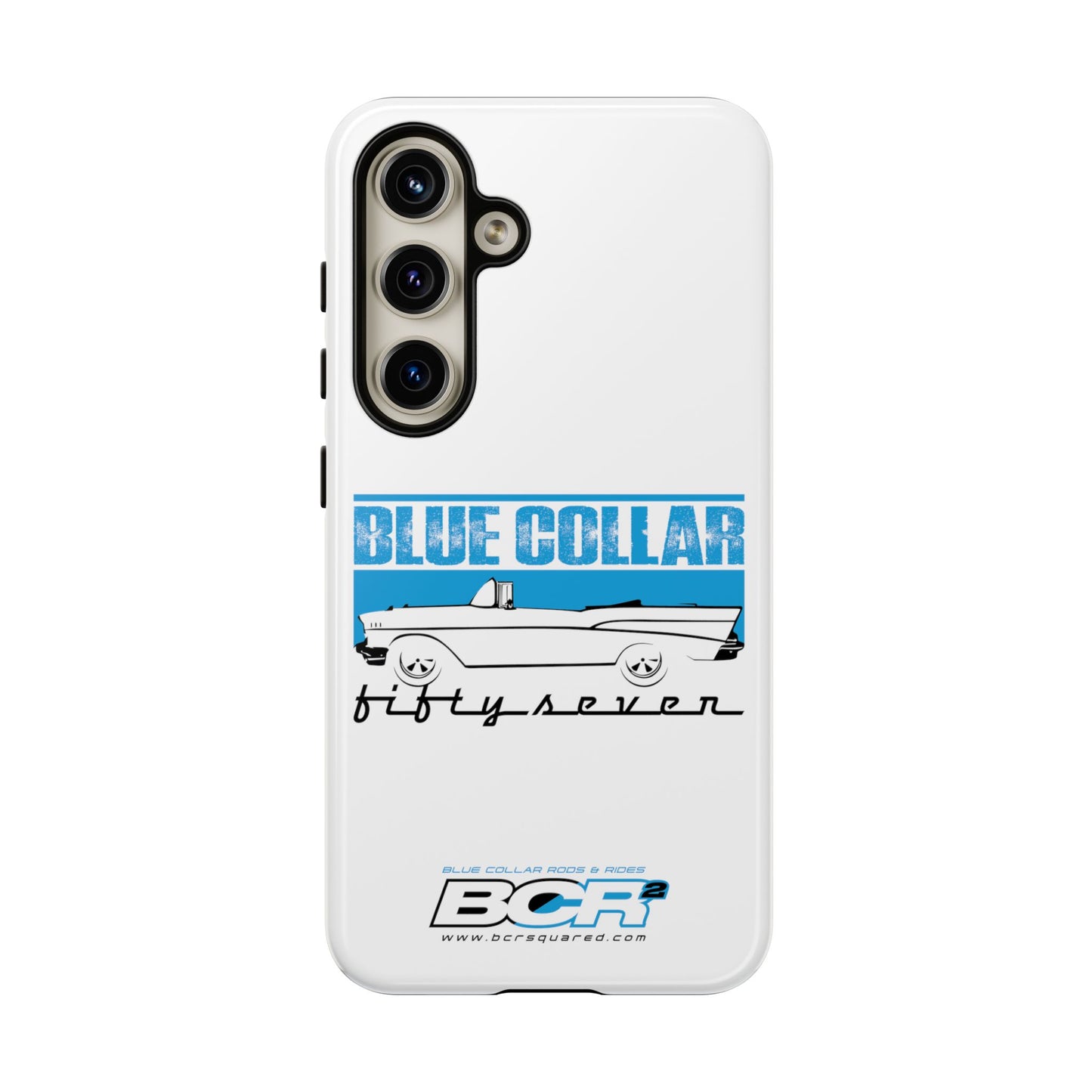 Blue Collar Fifty Seven White Phone Case