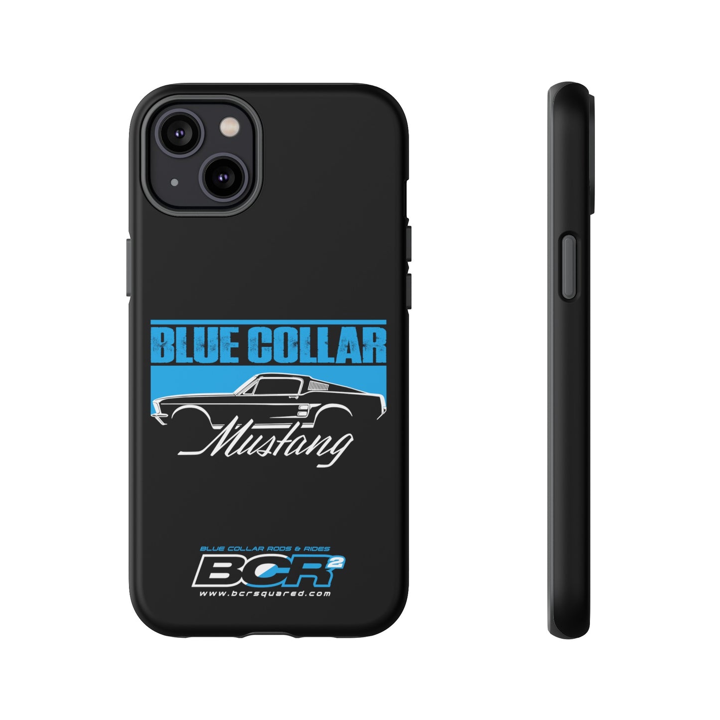 Blue Collar Mustang Black Phone Case