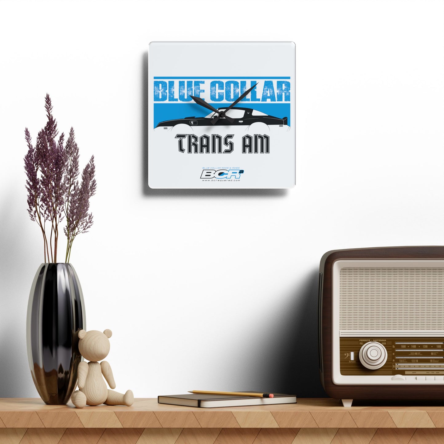 Blue Collar Trans Am Wall Clock