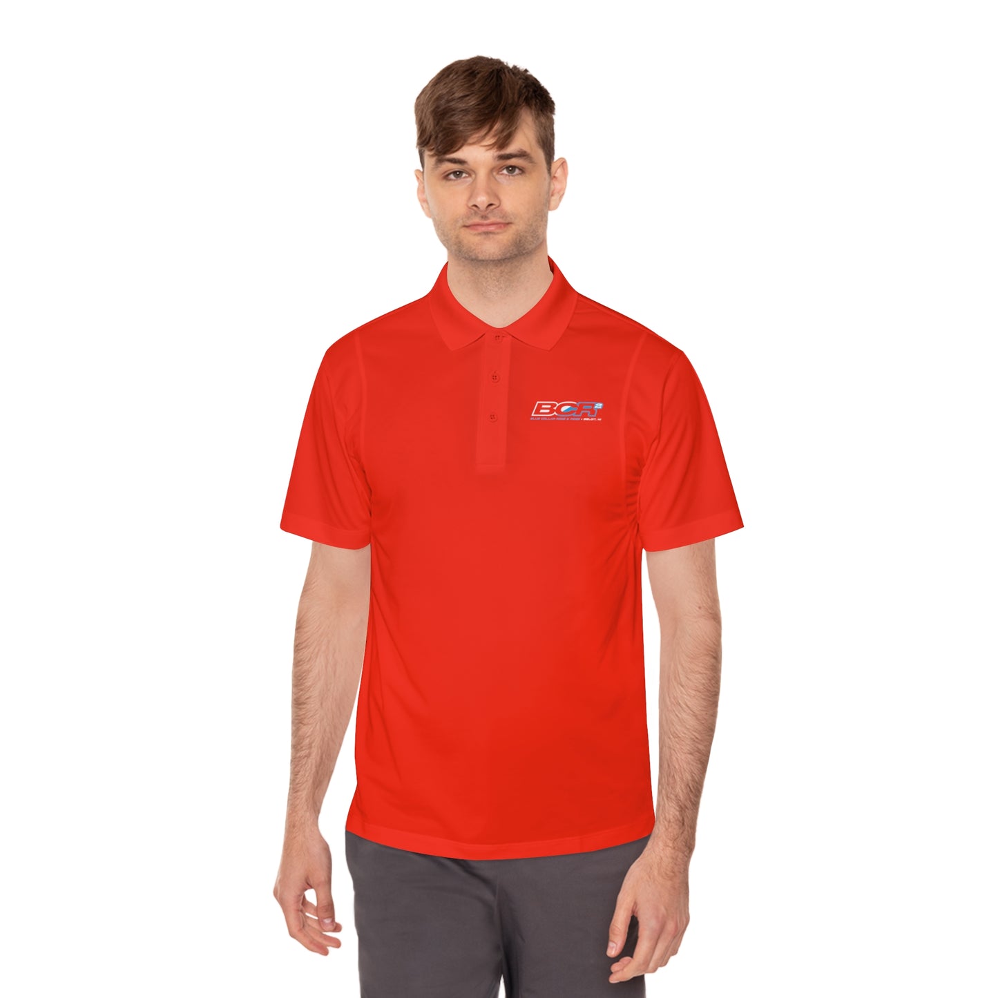 BCR Squared Logo Men's Polo Shirt