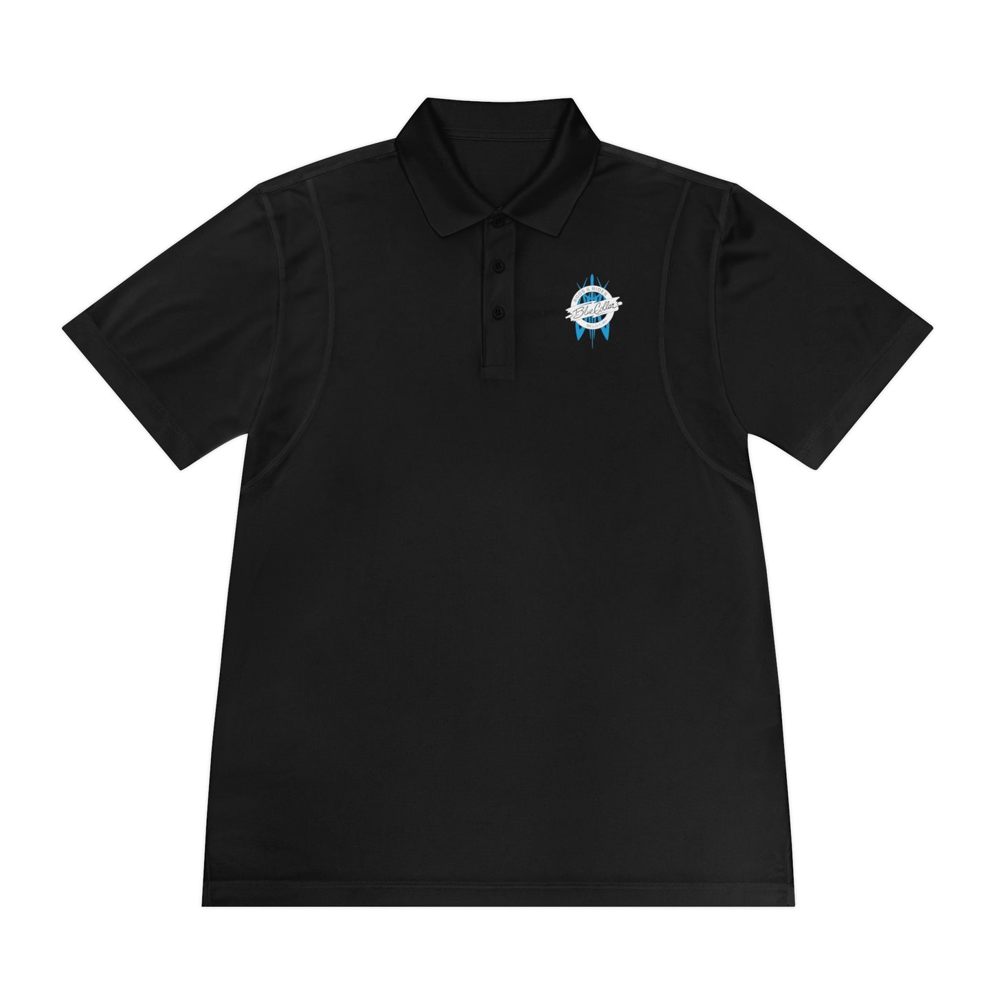 Blue Collar Pinstripe Polo Shirt