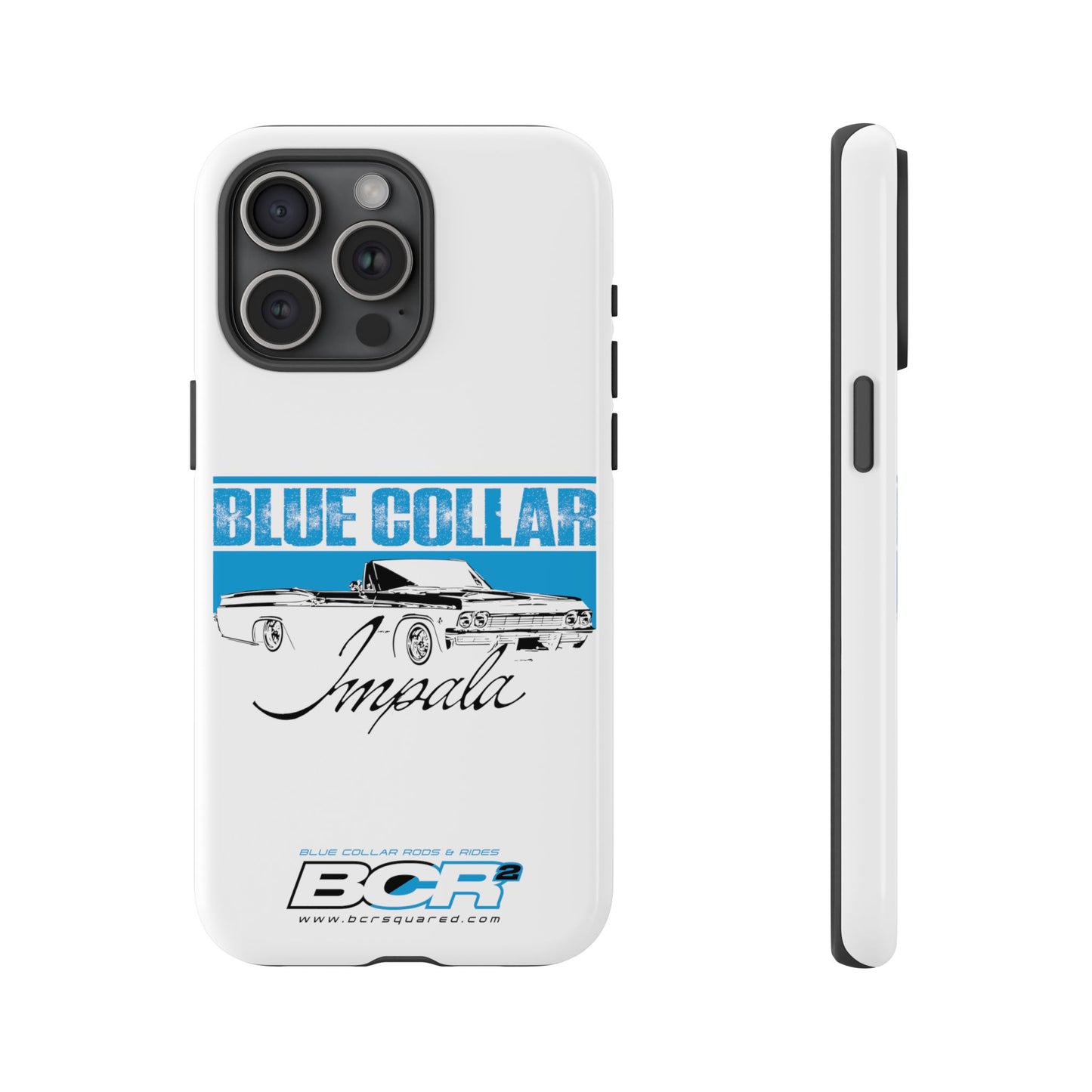 Blue Collar Impala White Phone Cases