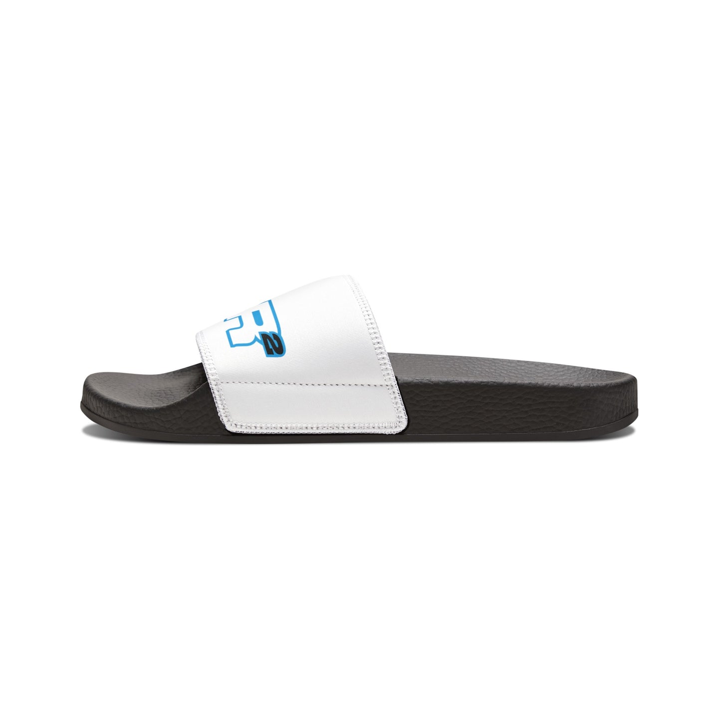 BCR Squared White Slide Sandals