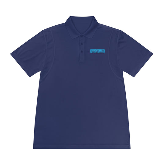 Blue Collar Block Logo Polo Shirt