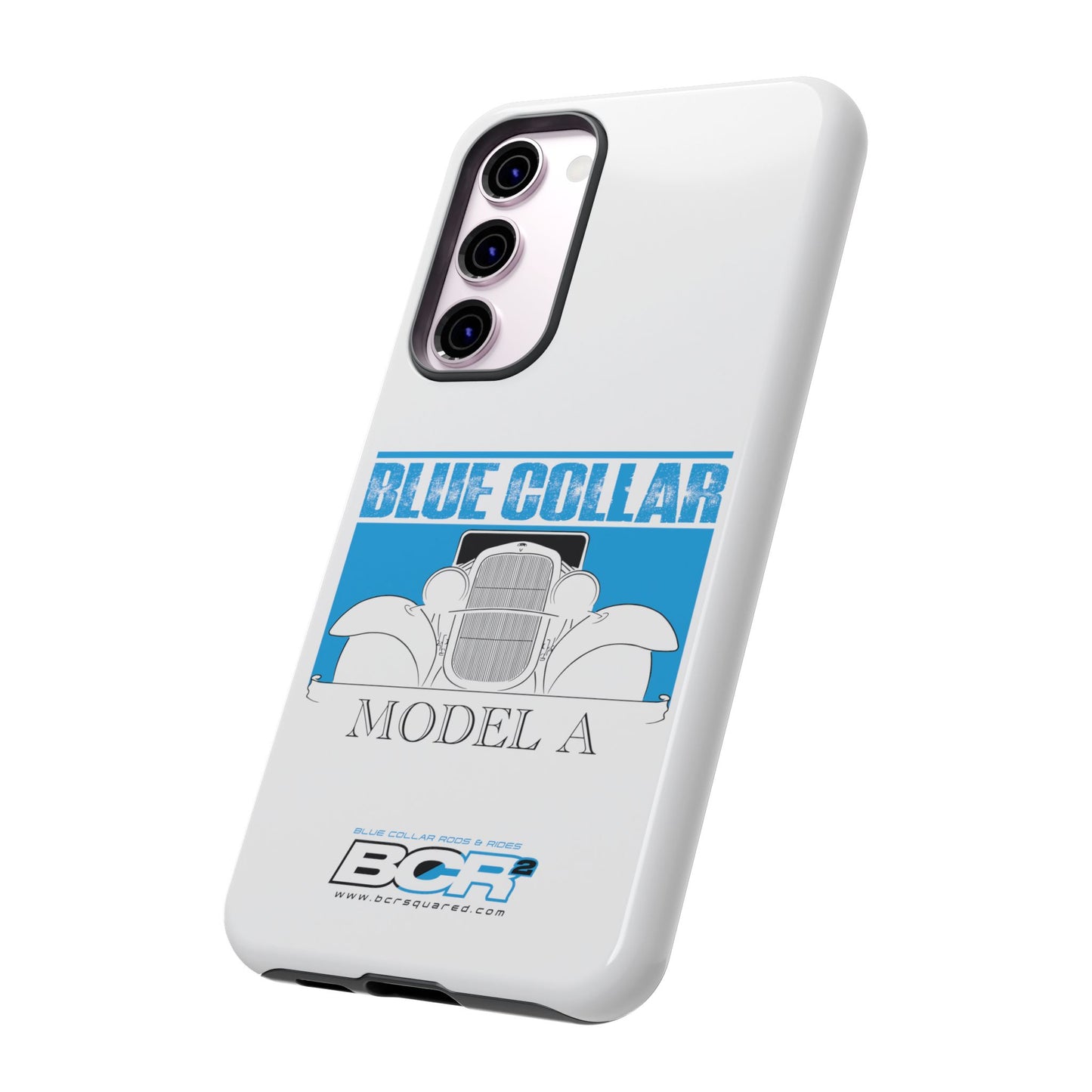 Blue Collar Model A White Phone Case