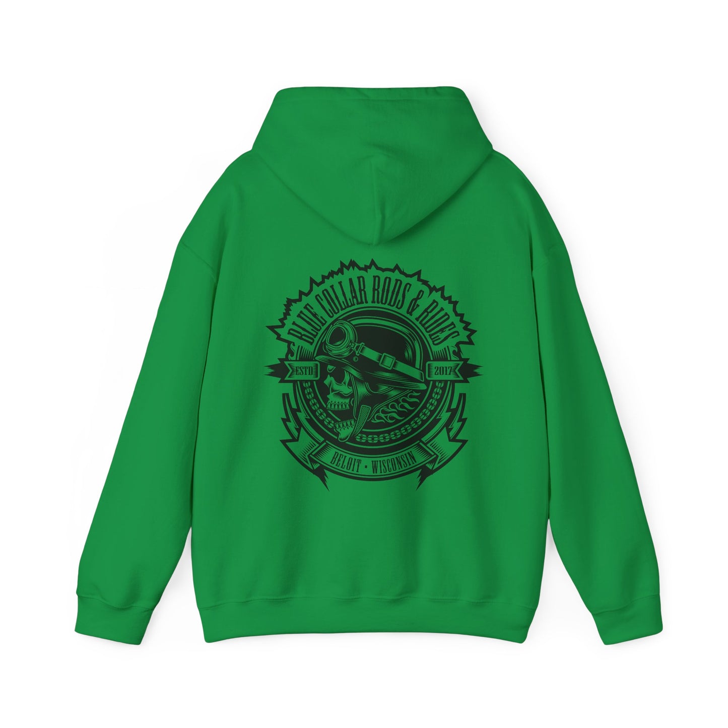 Blue Collar Skull 1 Hoodie