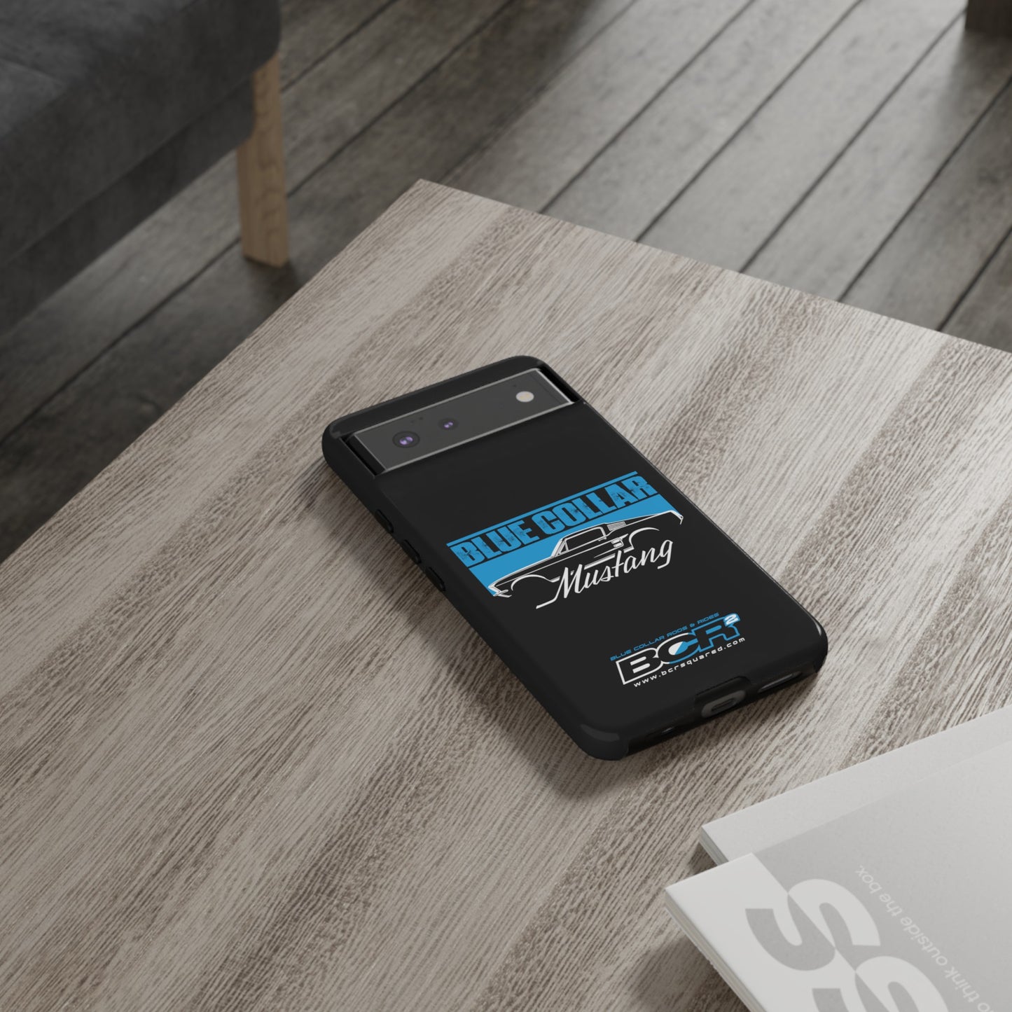 Blue Collar Mustang Black Phone Case