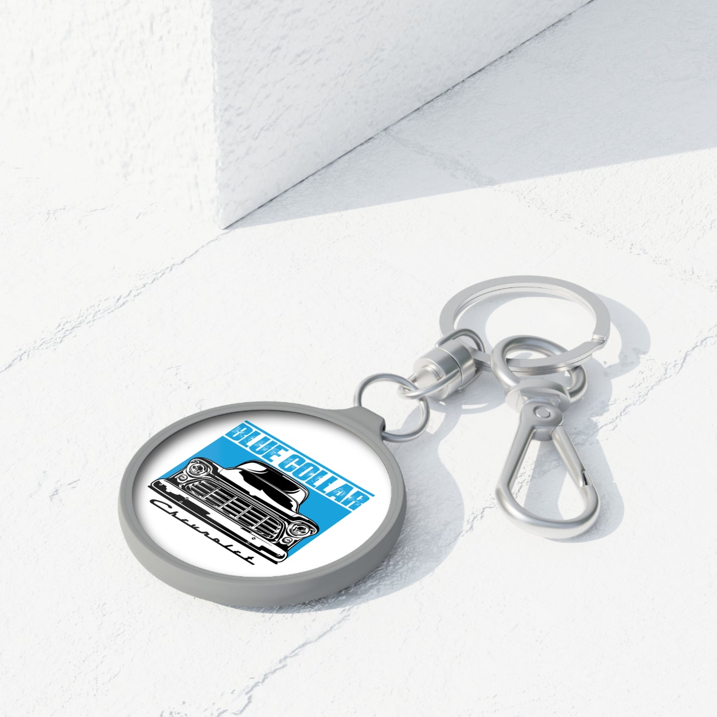 Blue Collar 2nd Gen Chevy Truck Keychain