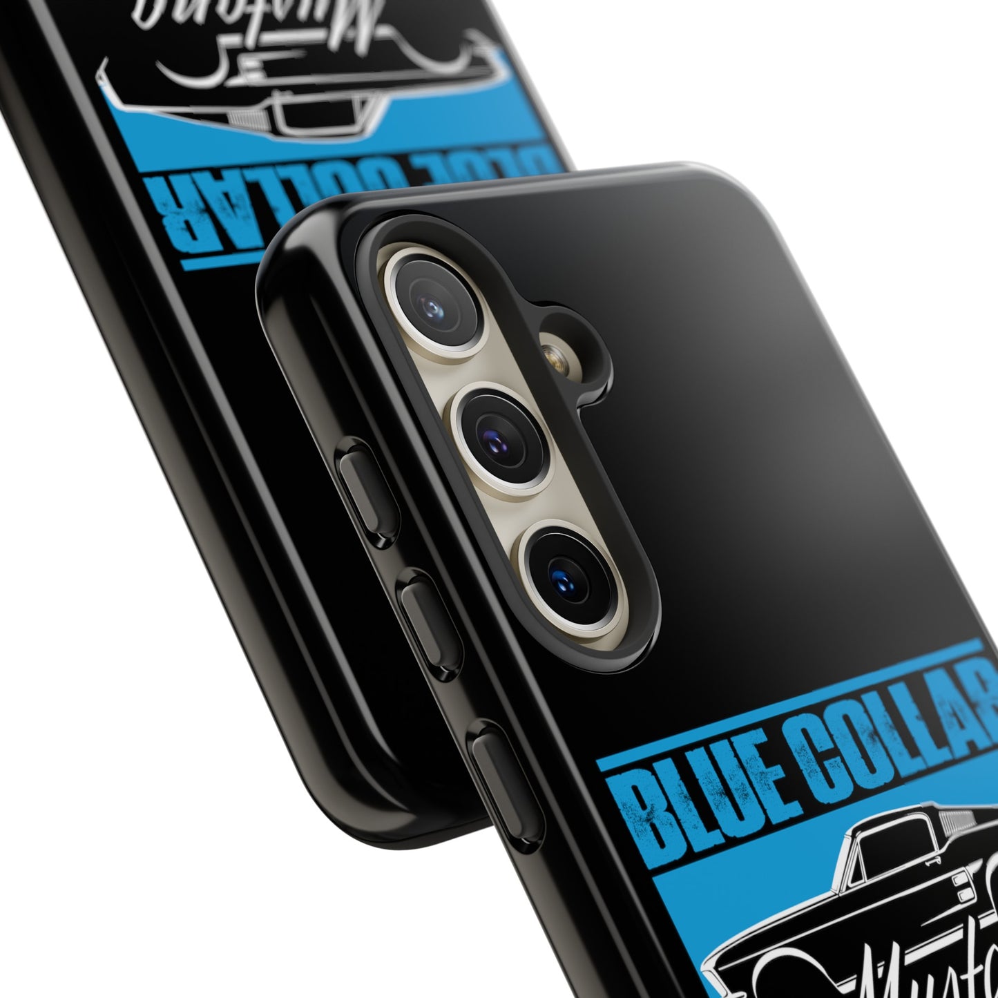 Blue Collar Mustang Black Phone Case