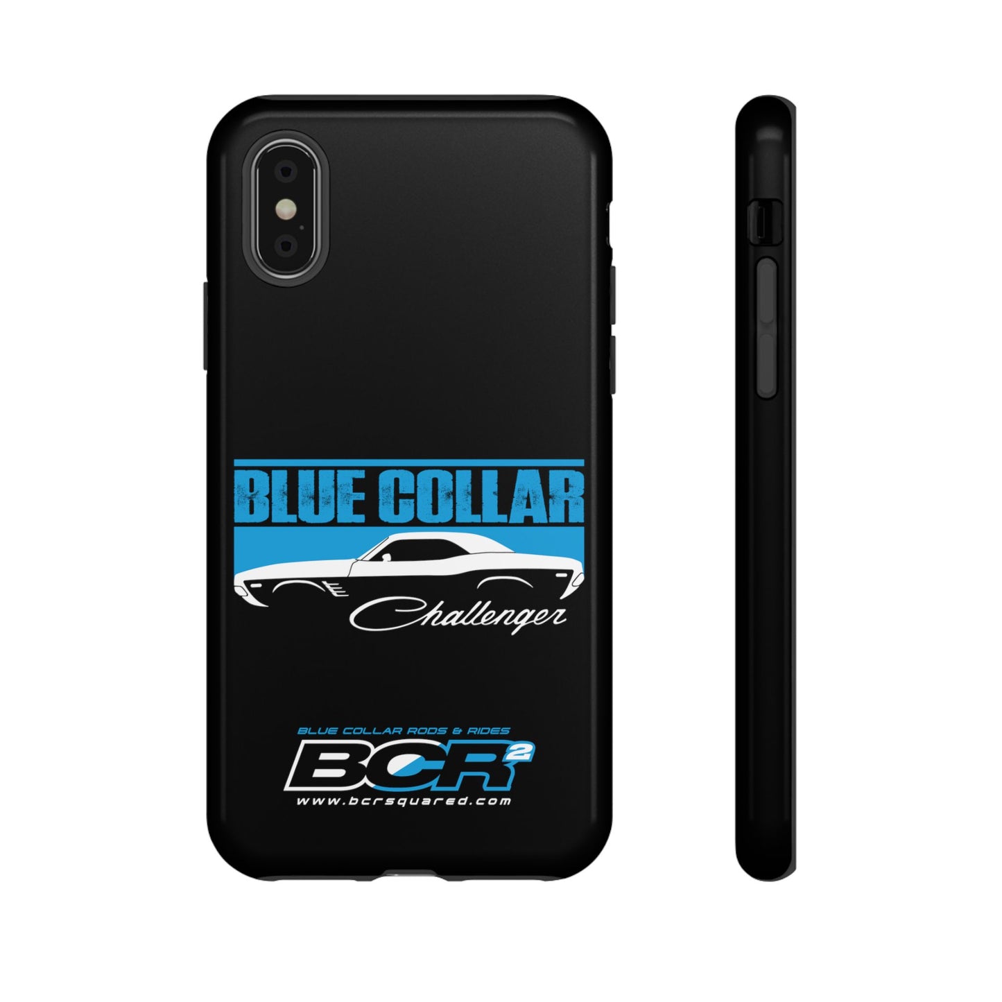 Blue Collar Challenger Black Phone Cases