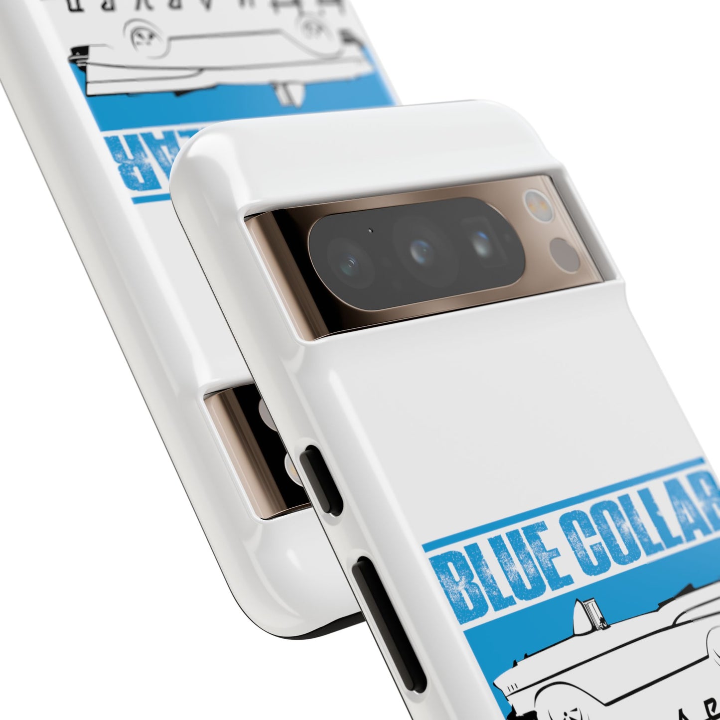 Blue Collar Fifty Seven White Phone Case