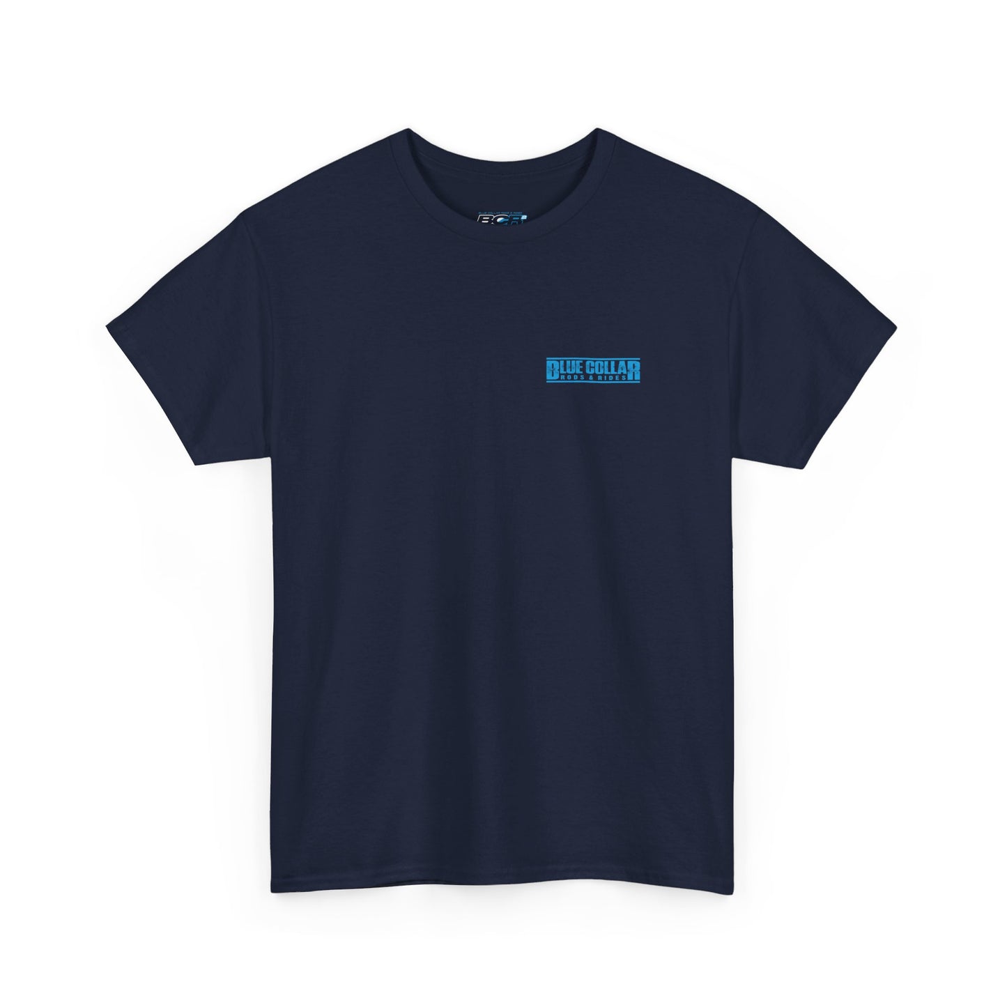 Blue Collar Block Logo Small Front Tee