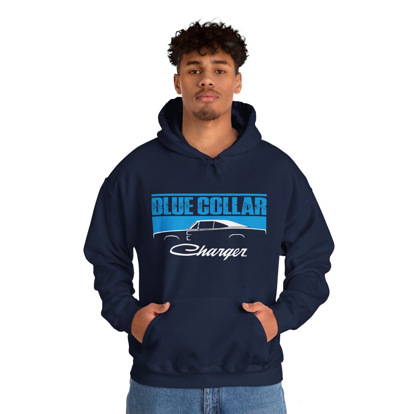 Blue Collar Charger Hoodie