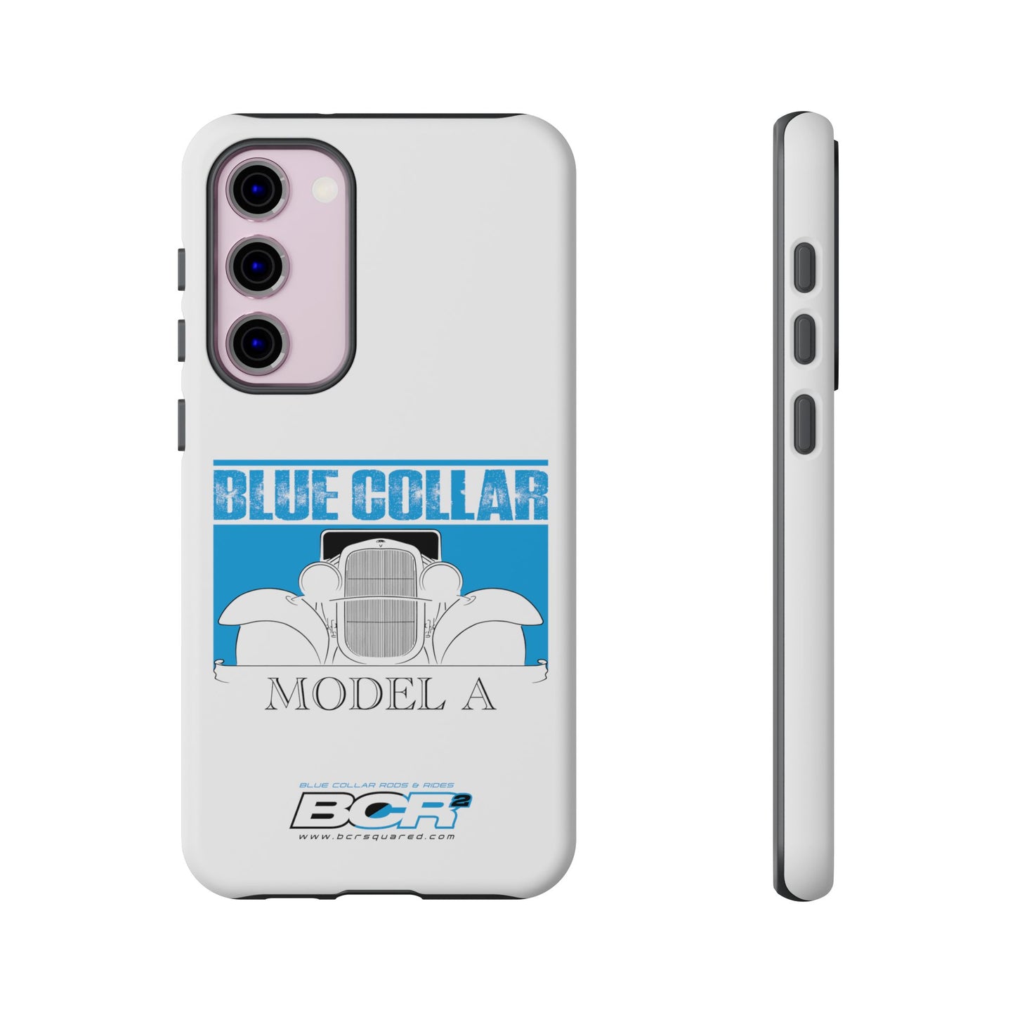 Blue Collar Model A White Phone Case