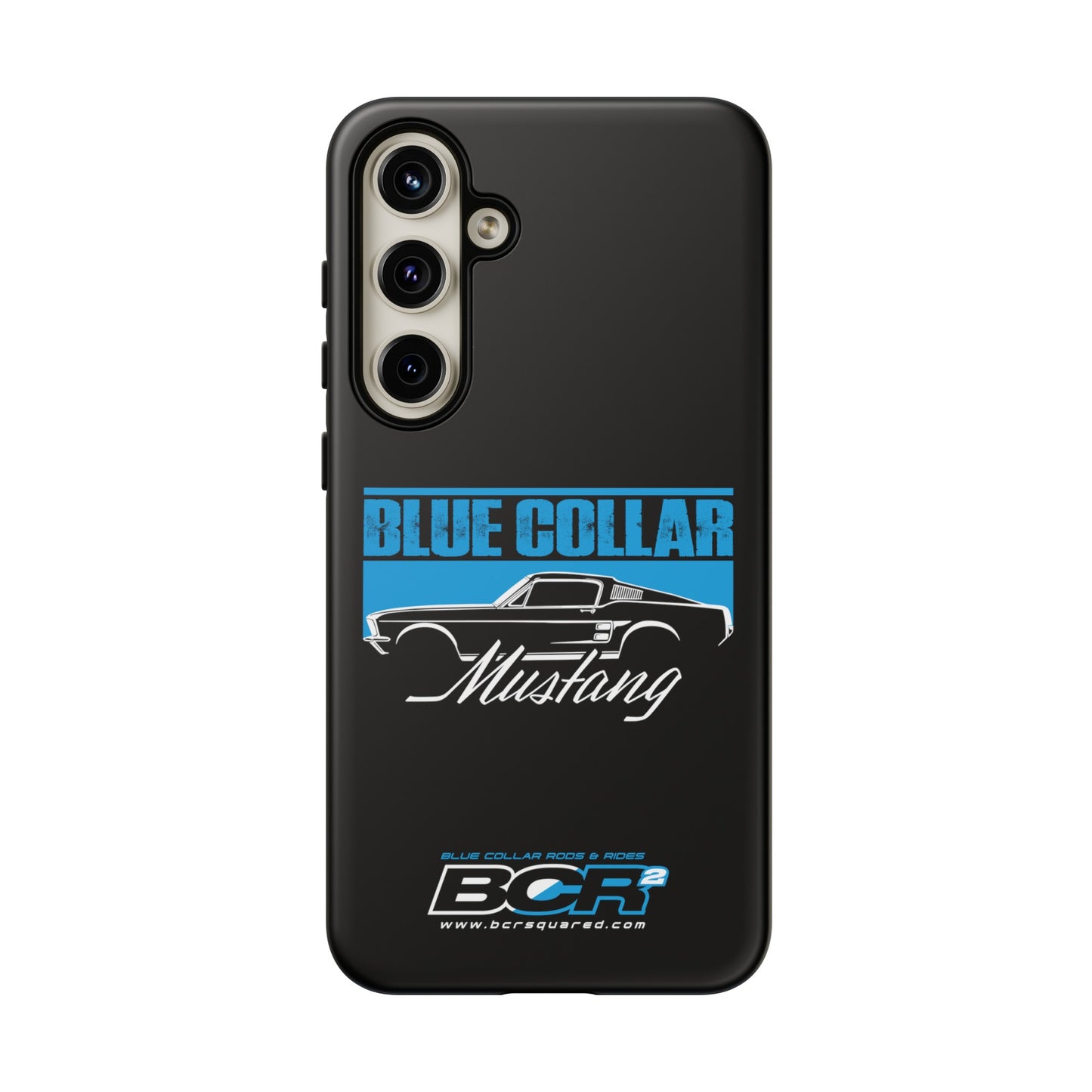 Blue Collar Mustang Black Phone Case