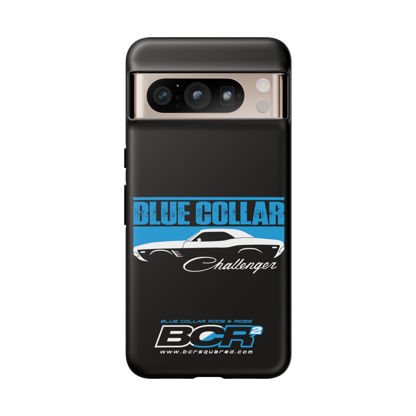 Blue Collar Challenger Black Phone Cases