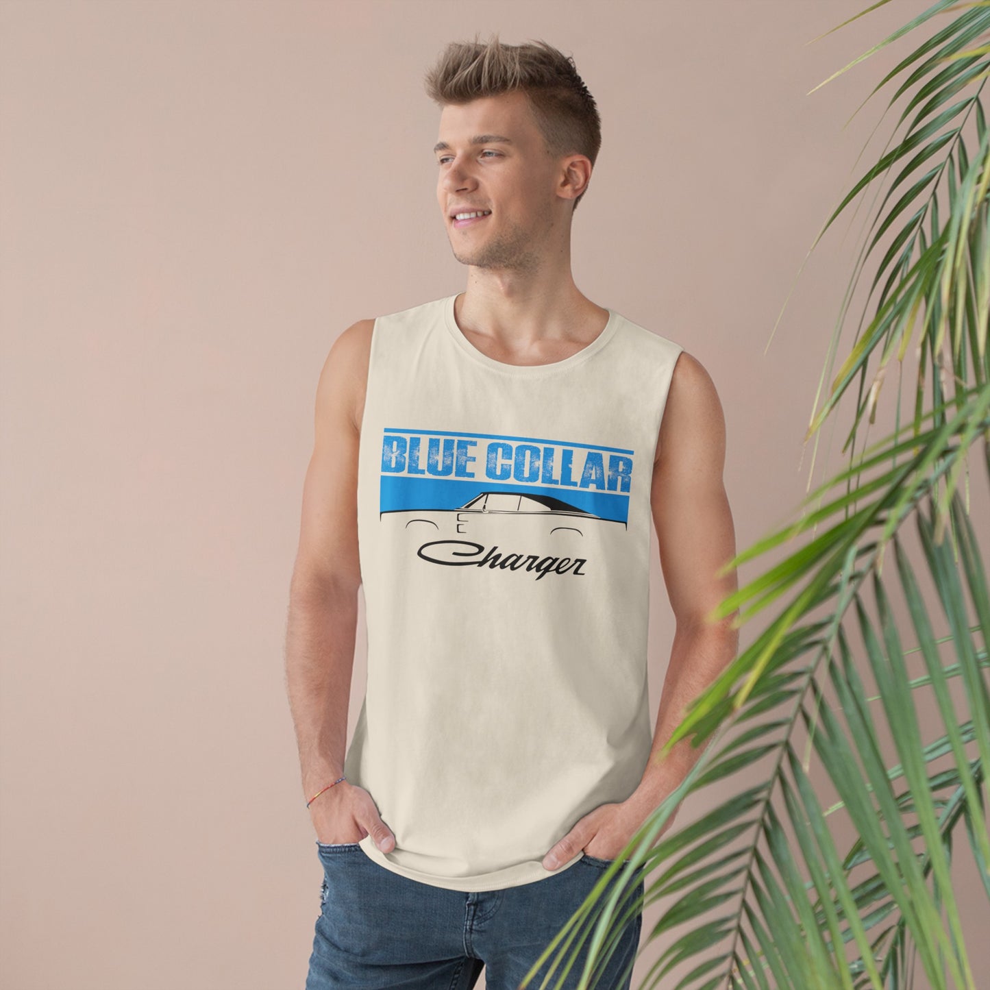 Blue Collar Charger Unisex Sleeveless Tee