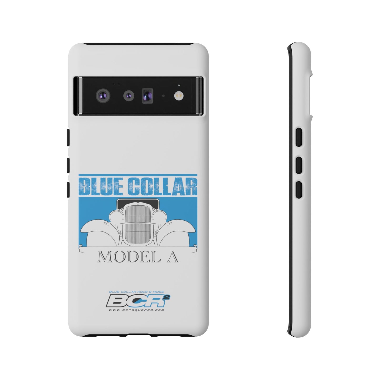 Blue Collar Model A White Phone Case